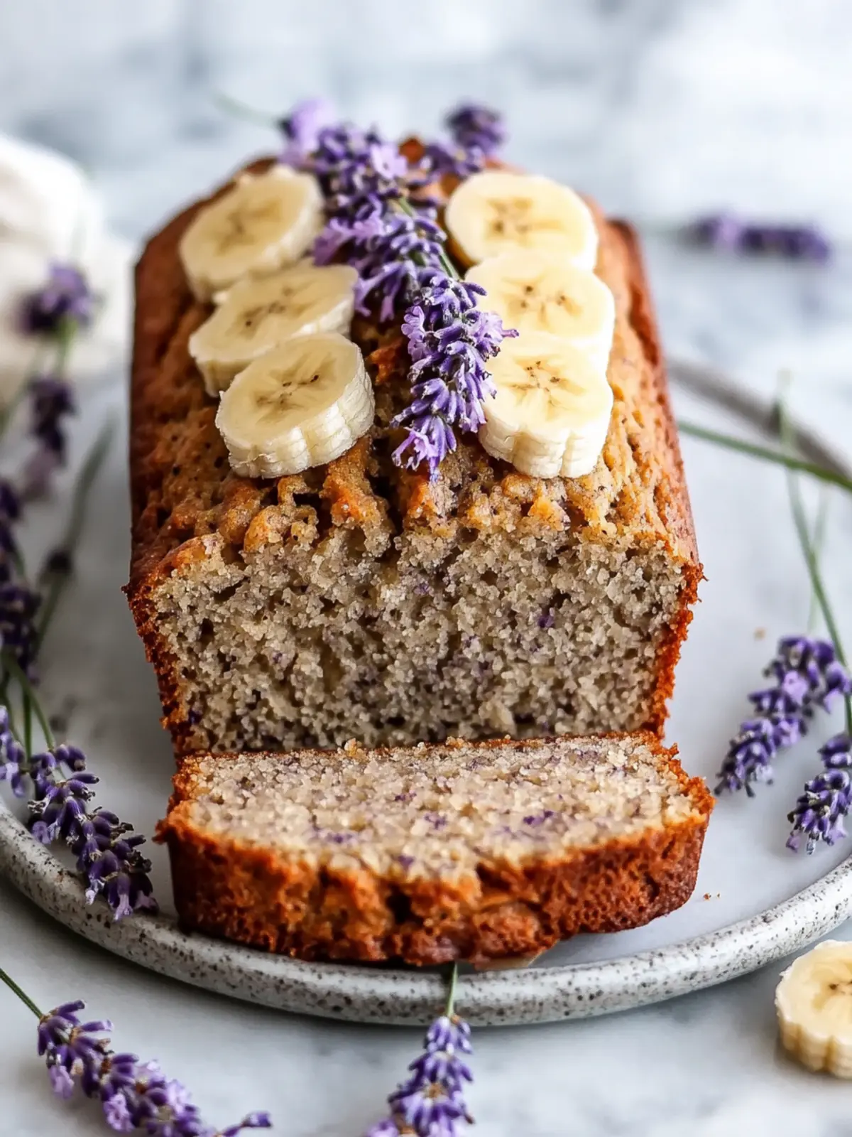 Lavender Banana Bread