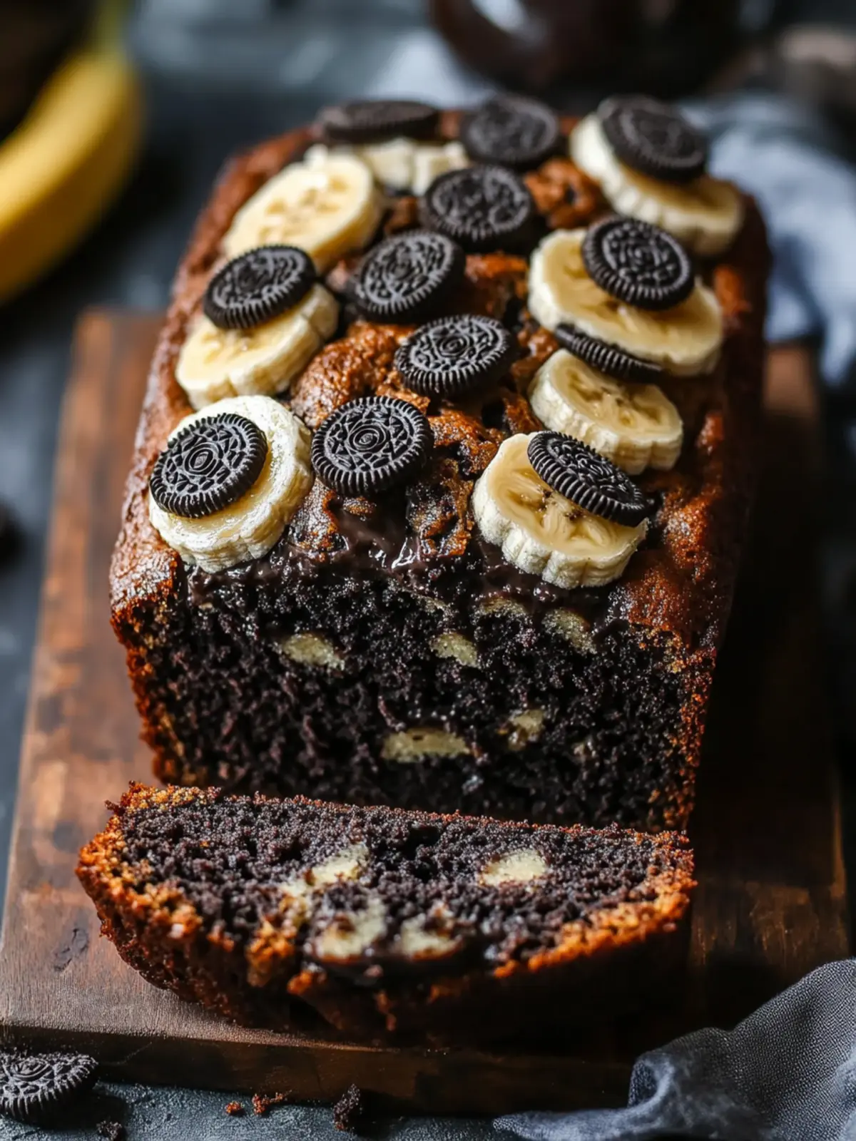 Decadent Oreo Banana Bread