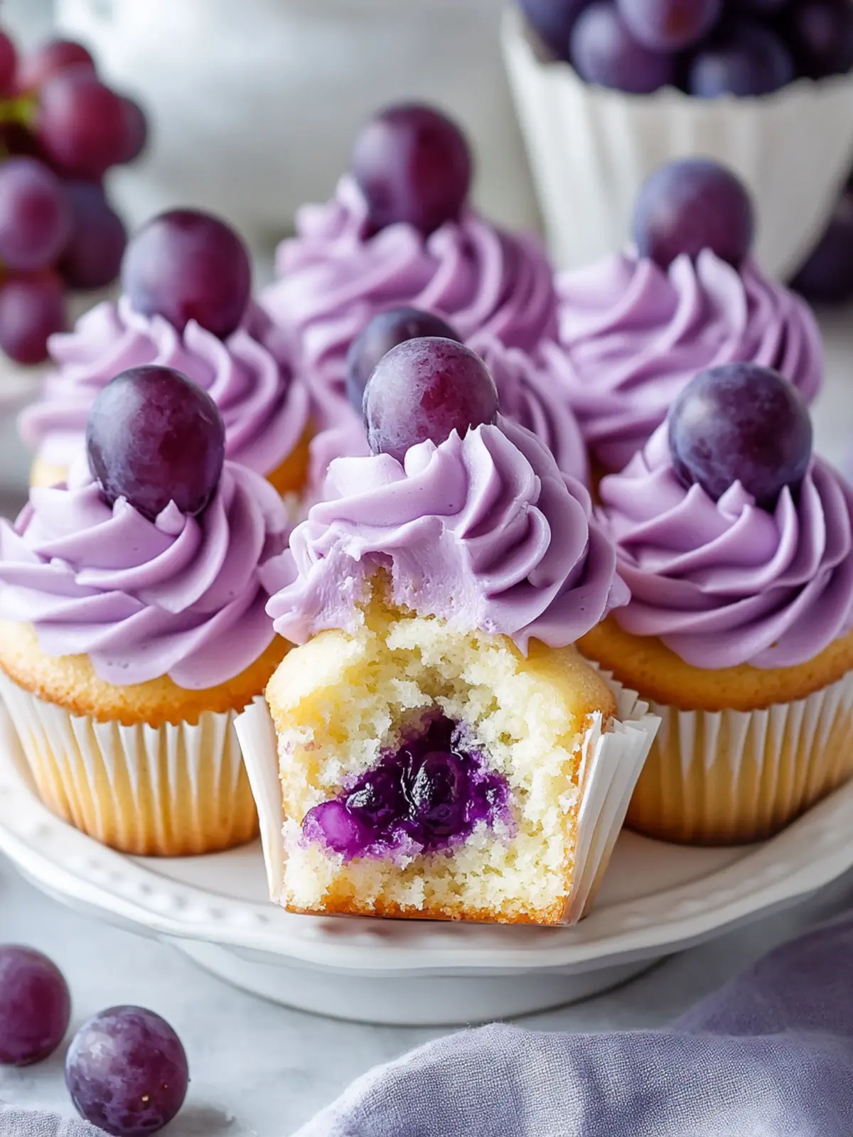 Grape Crush Cupcakes