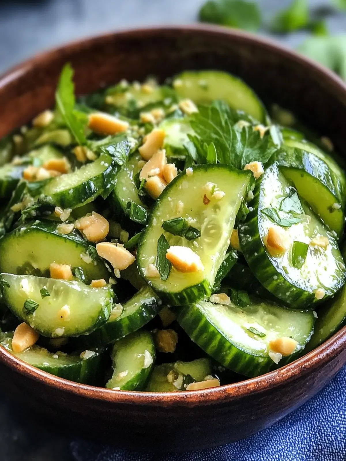 Cucumber Peanut Butter Salad