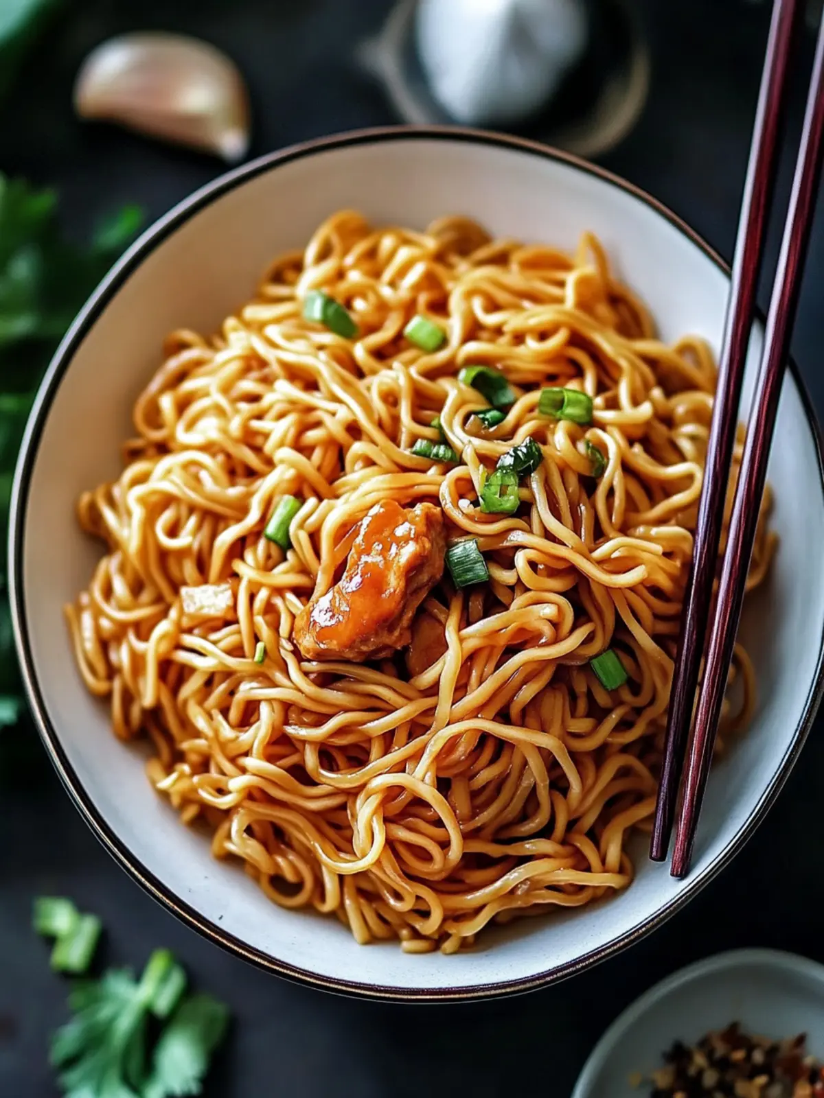 Savory Plain Lo Mein Noodles