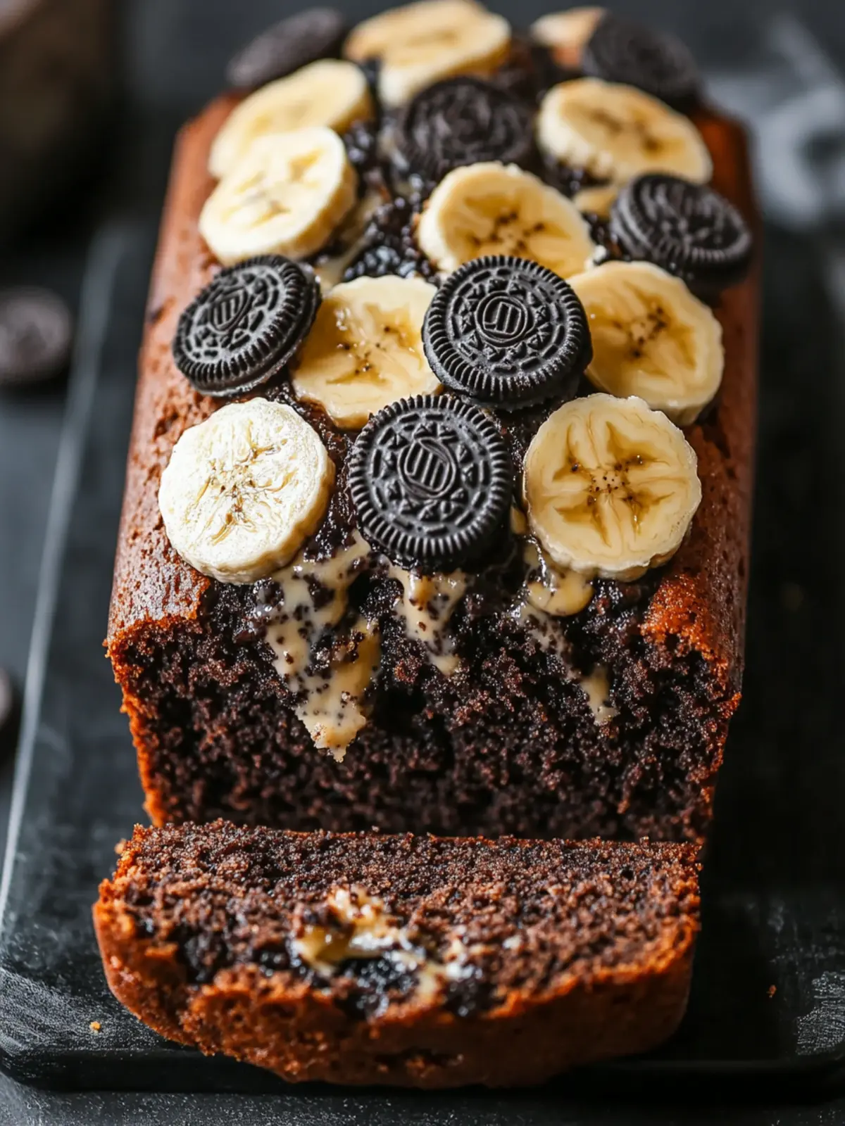 Decadent Oreo Banana Bread