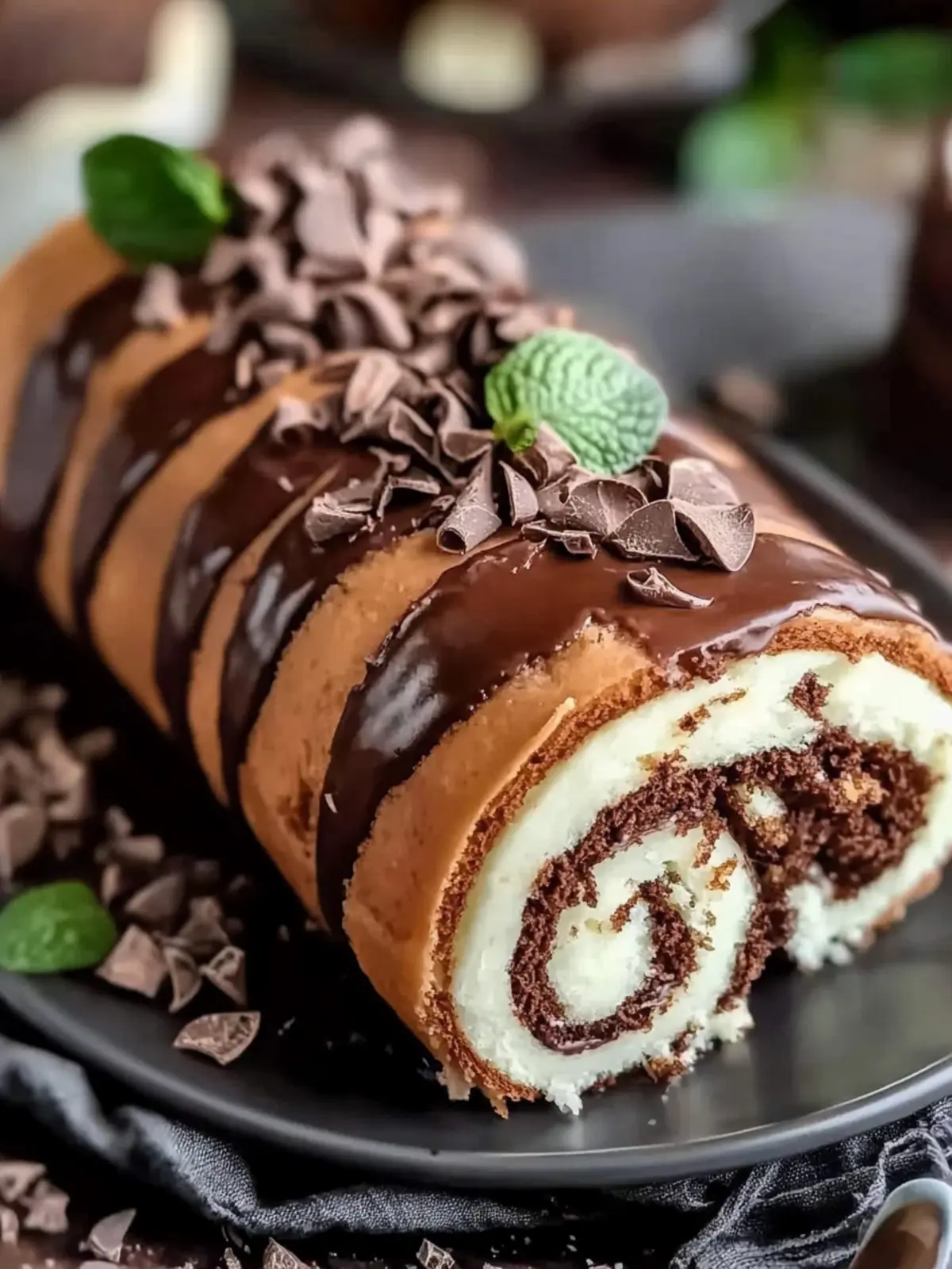 Chocolate Roll Cake