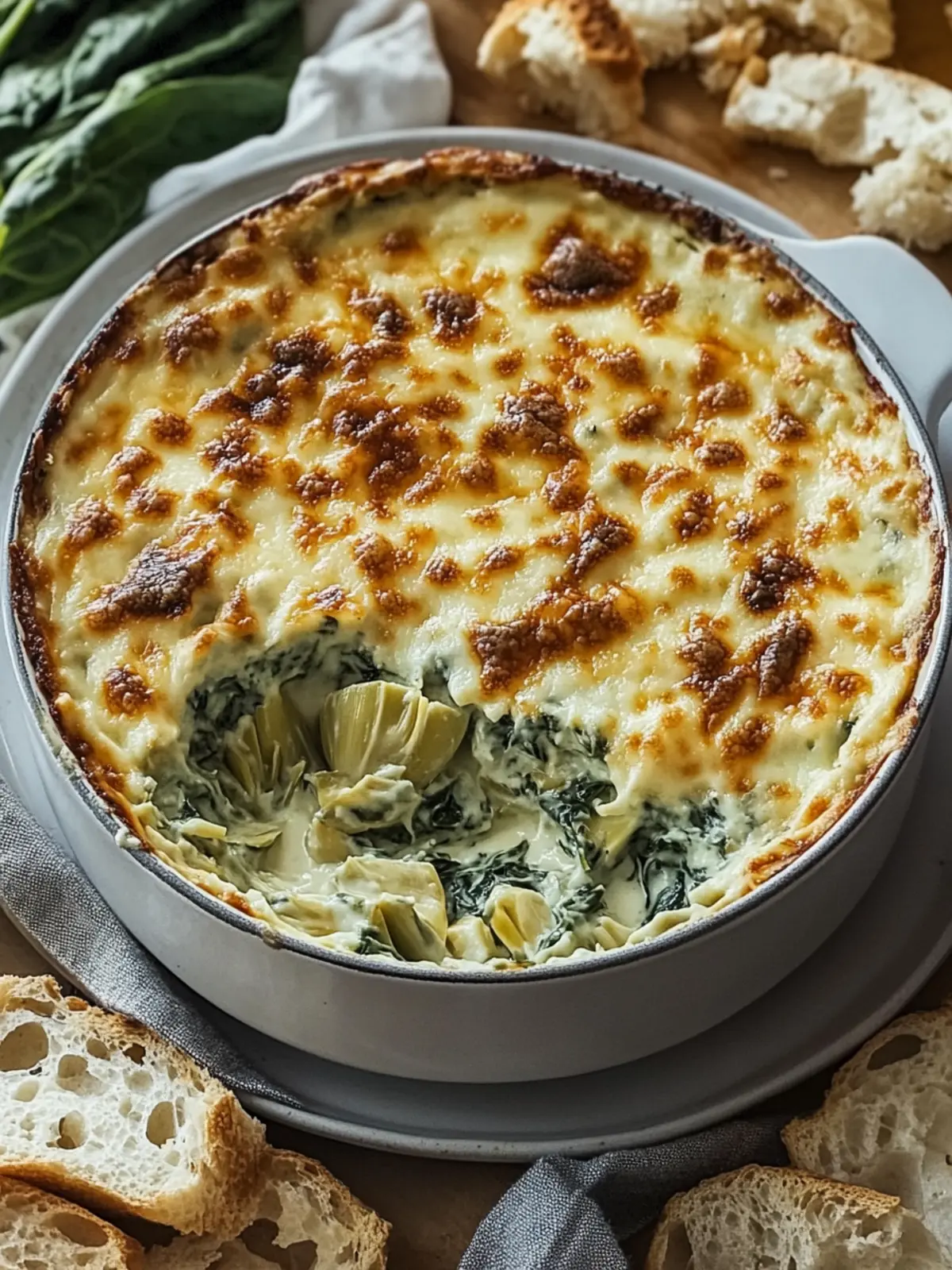 Irresistibly Creamy Spinach Artichoke Dip