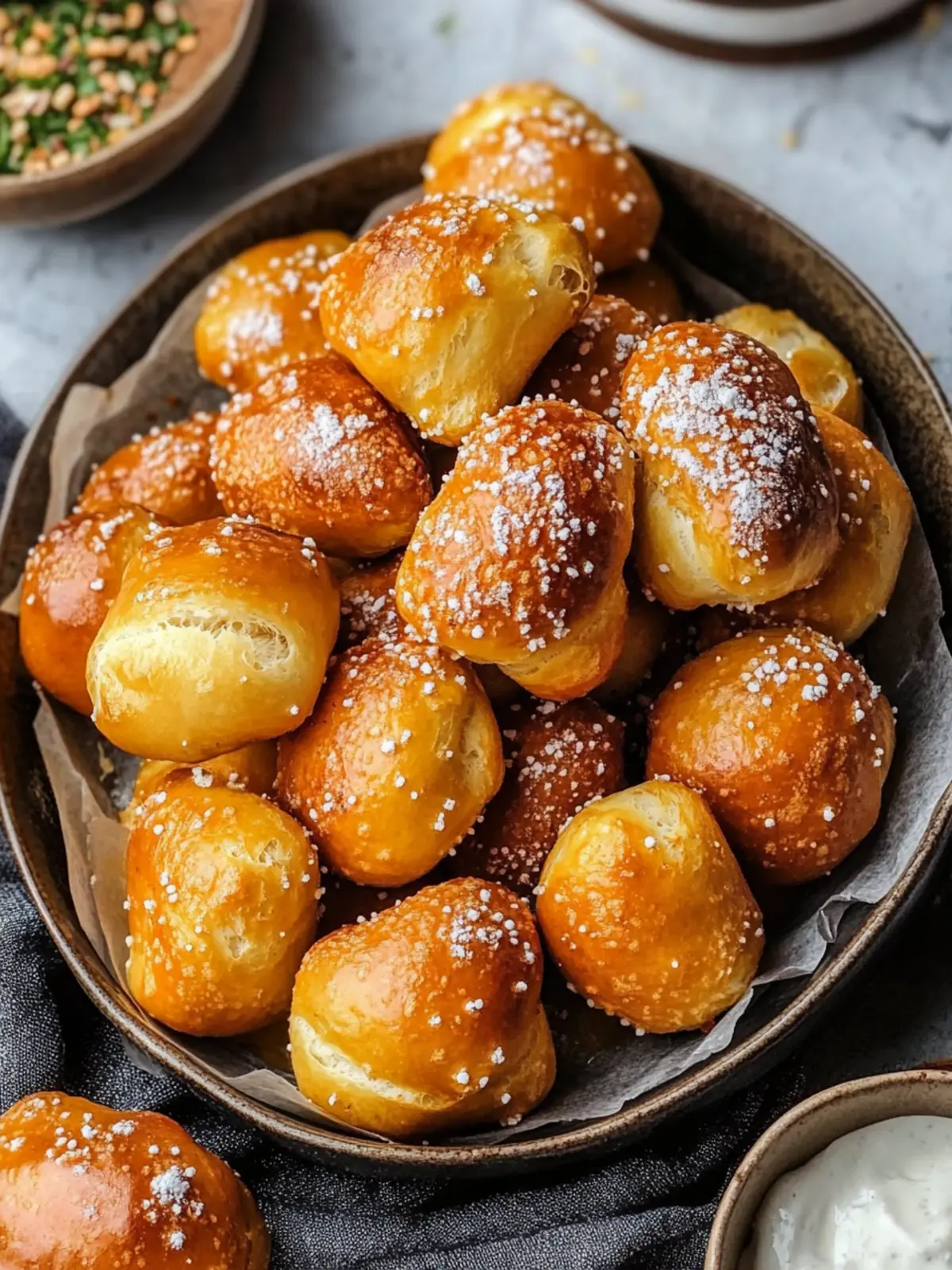 10 Minute Fluffy Air Fryer Pretzel Bites