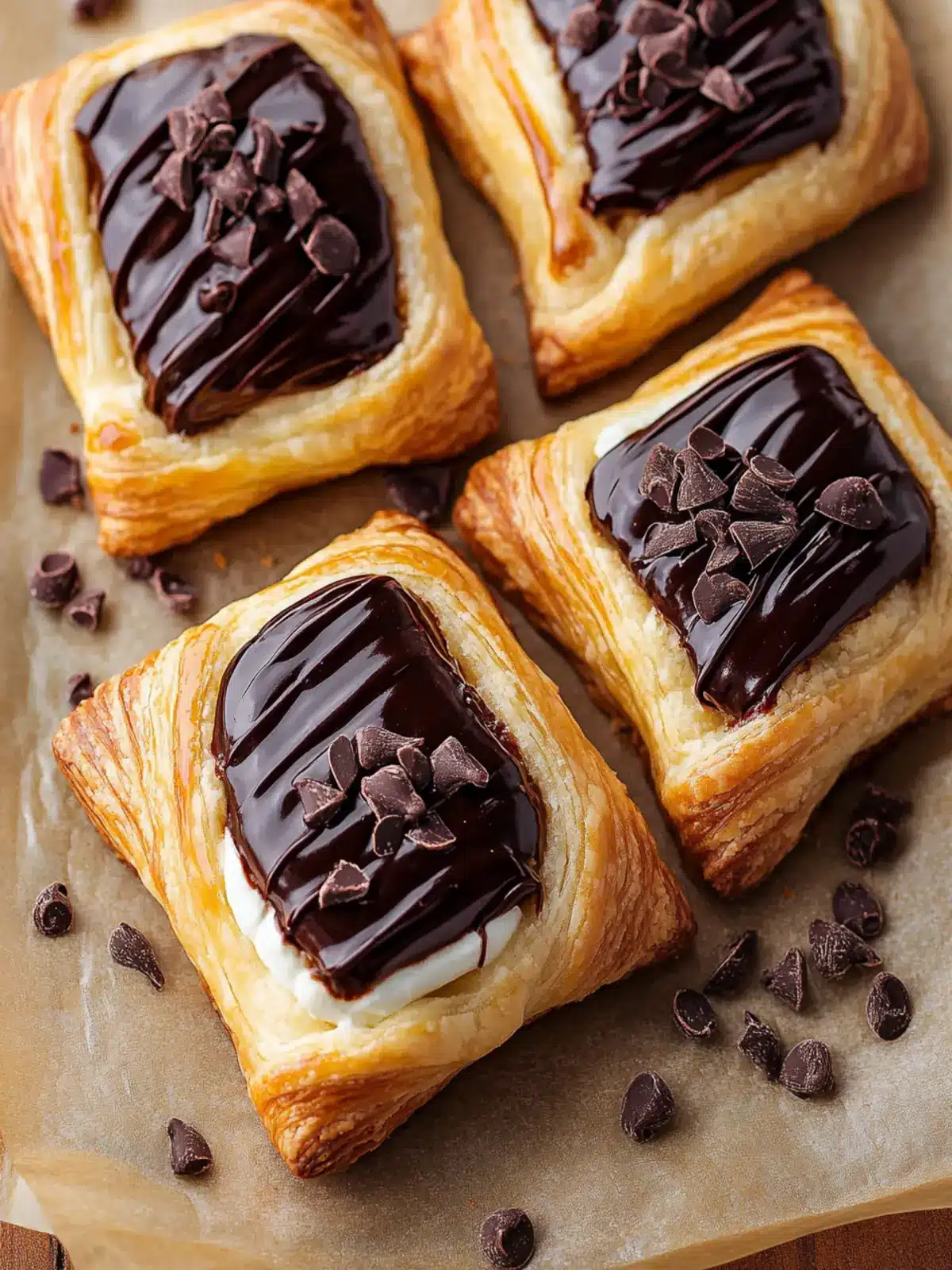 Chocolate Cream Cheese Danish