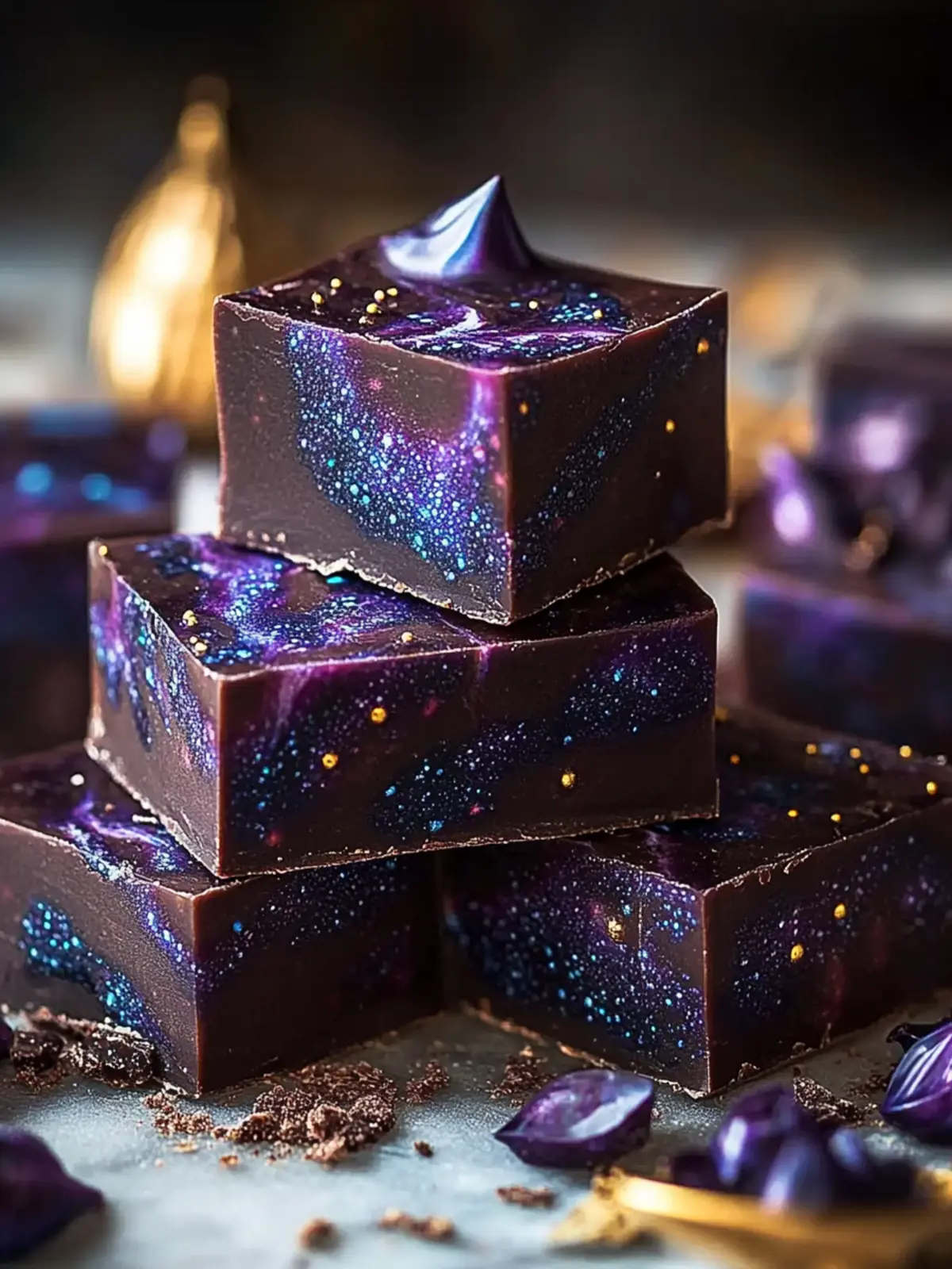 Midnight Galaxy Fudge