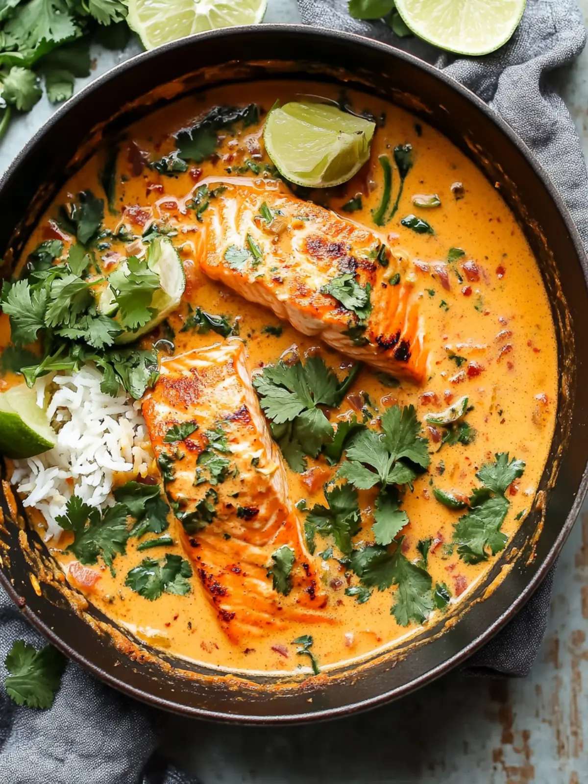 Salmon Coconut Curry (Thai Inspired)