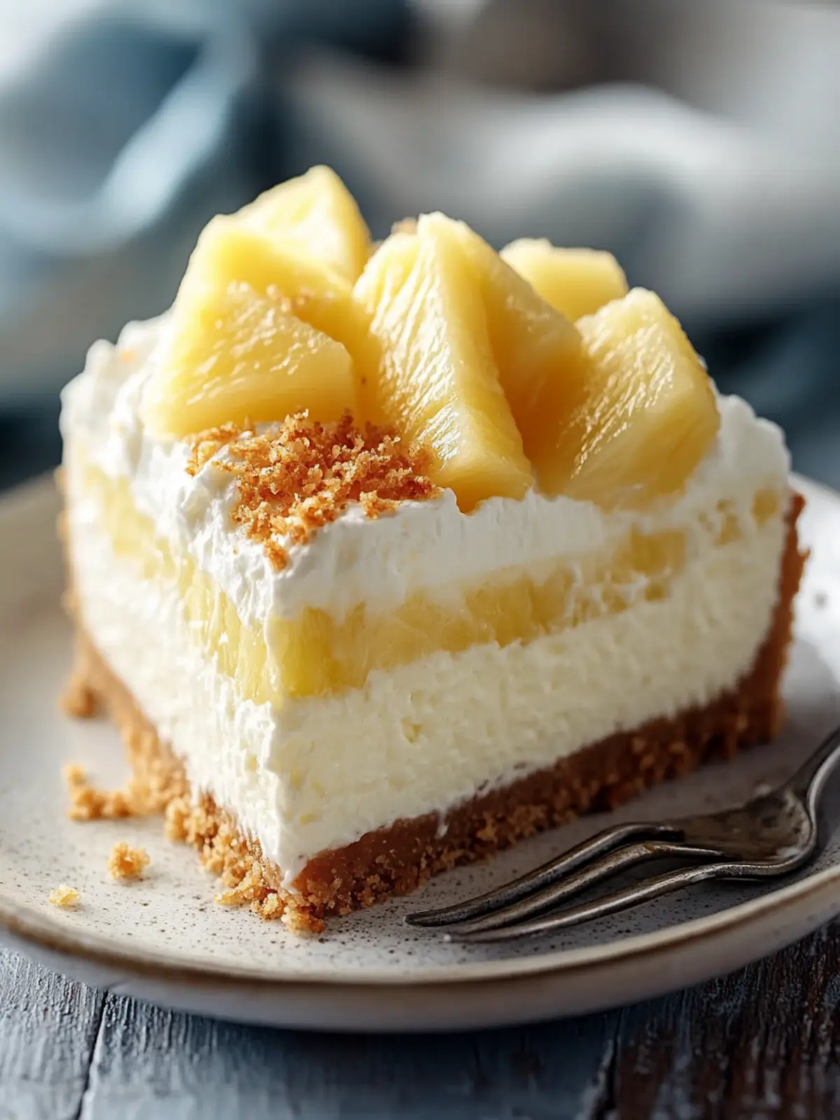 Creamy Pineapple Cheesecake