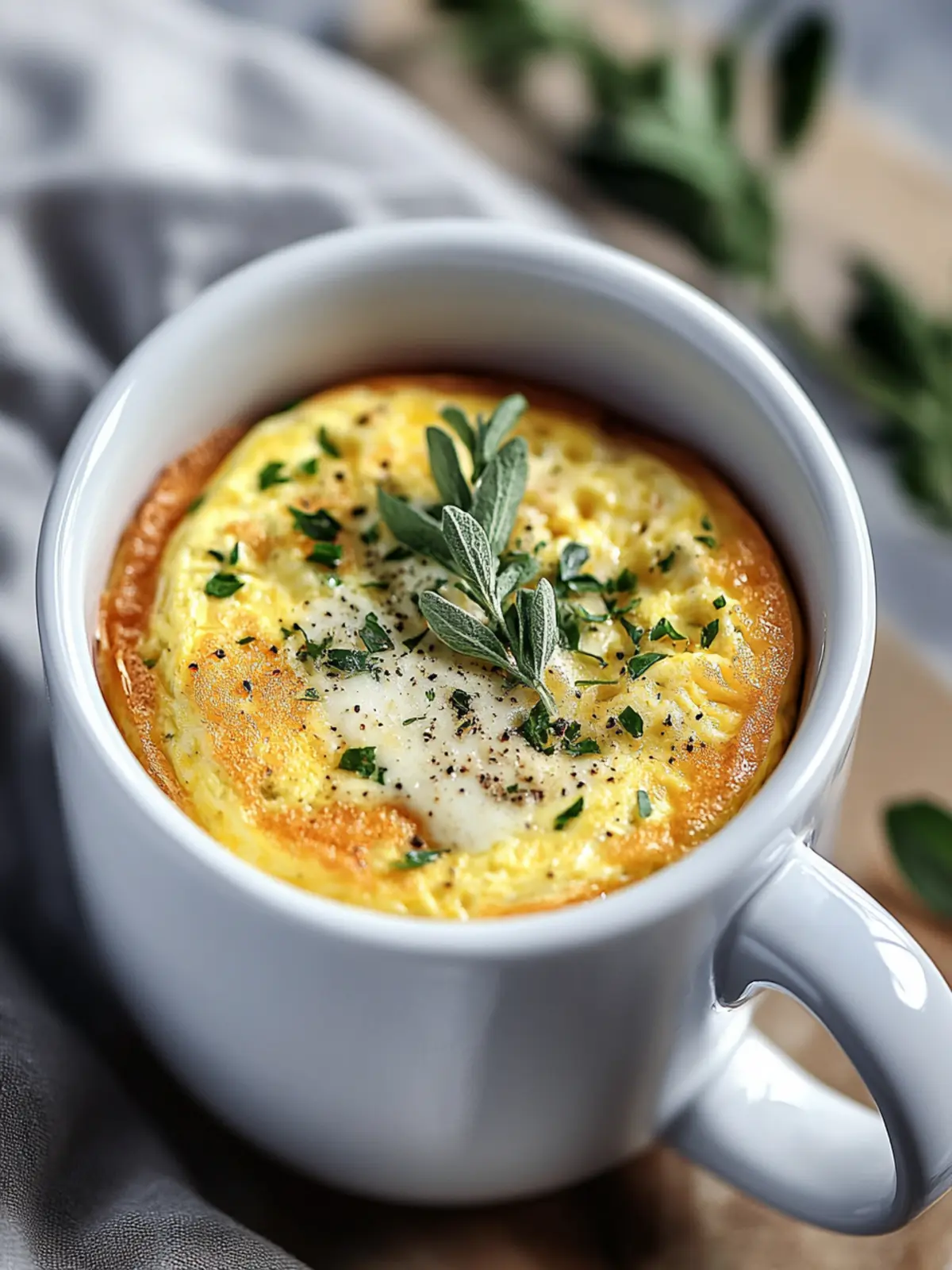 Microwave Omelet in a Mug