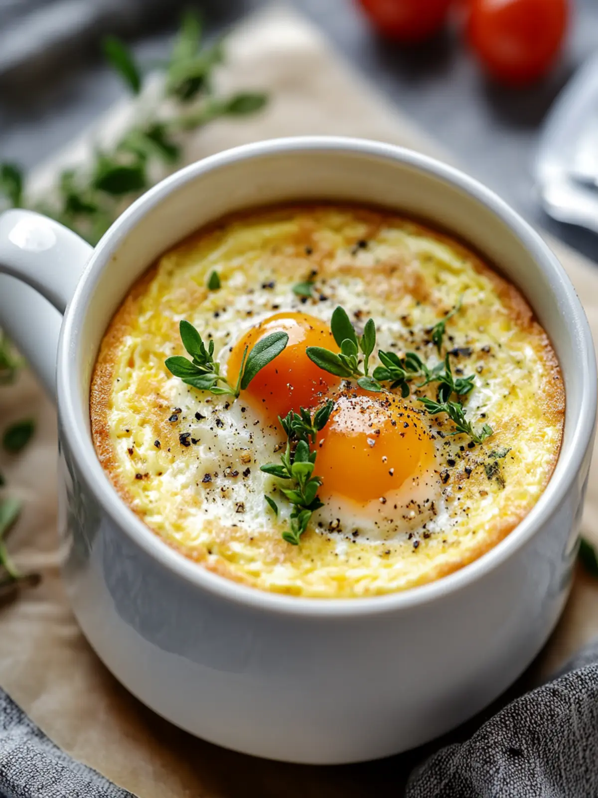 Microwave Omelet in a Mug