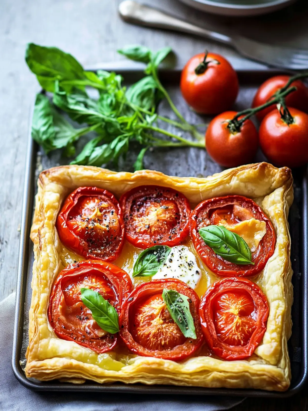 Puff Pastry Tomato Tart