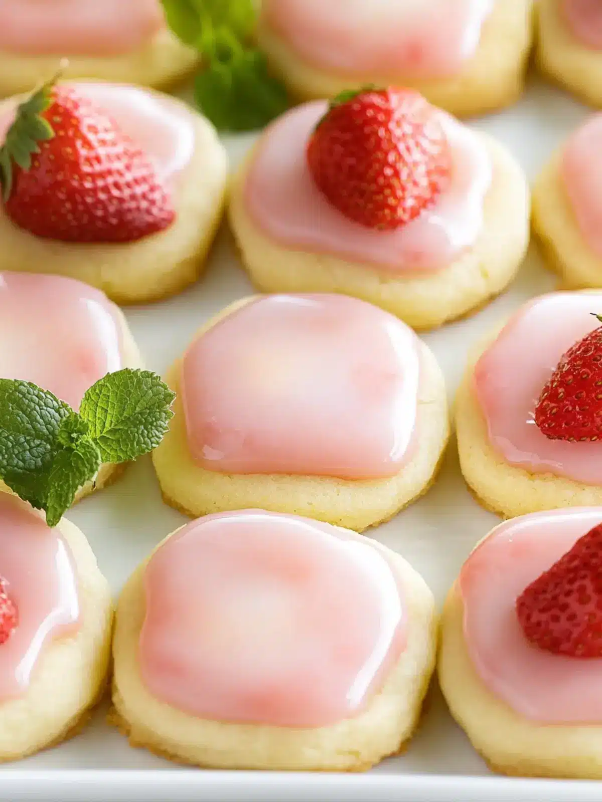 Strawberry Lemonade Meltaway Cookies