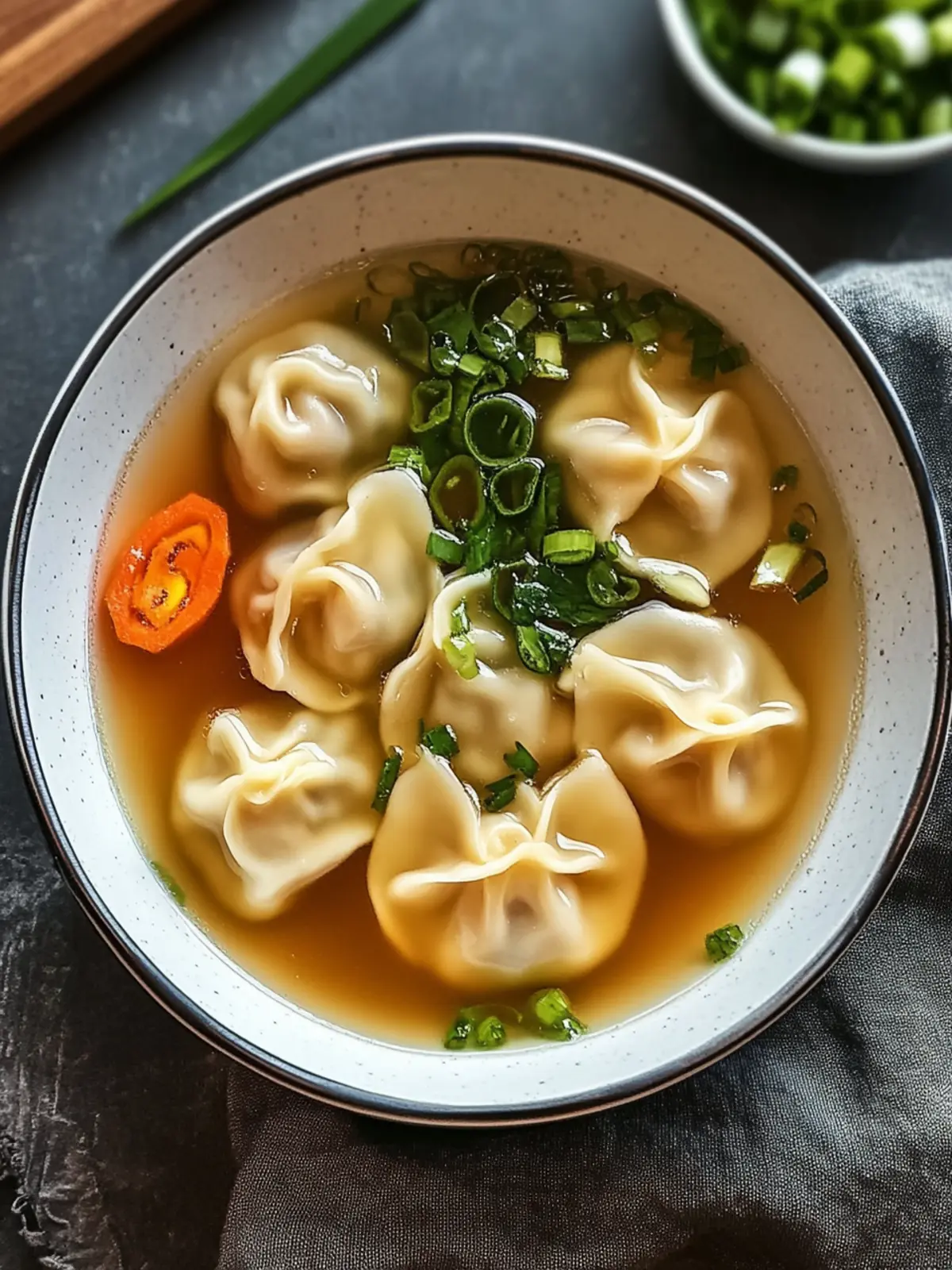 Comforting Chinese Dumpling Soup