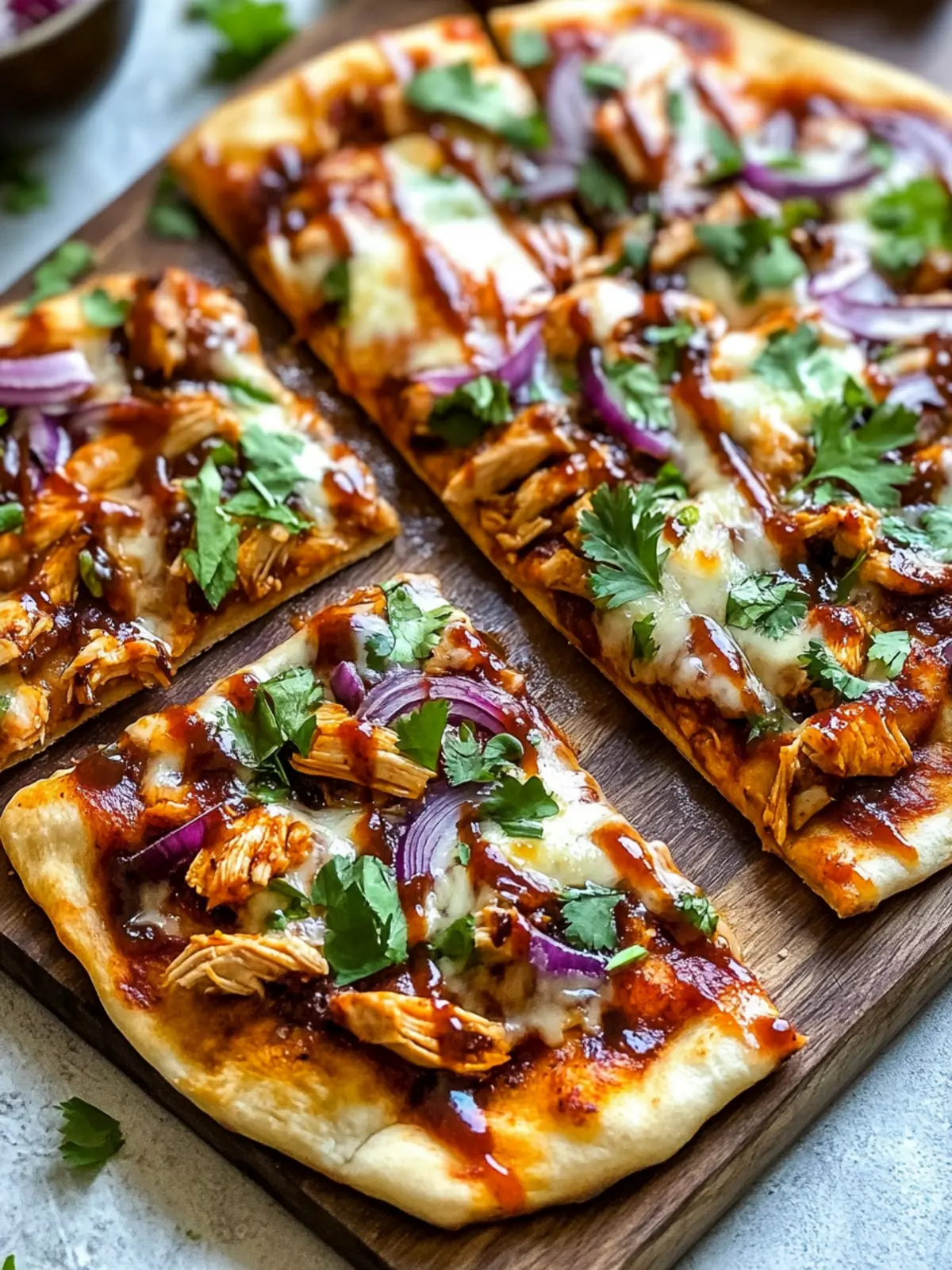 BBQ Chicken Flatbread Pizzas