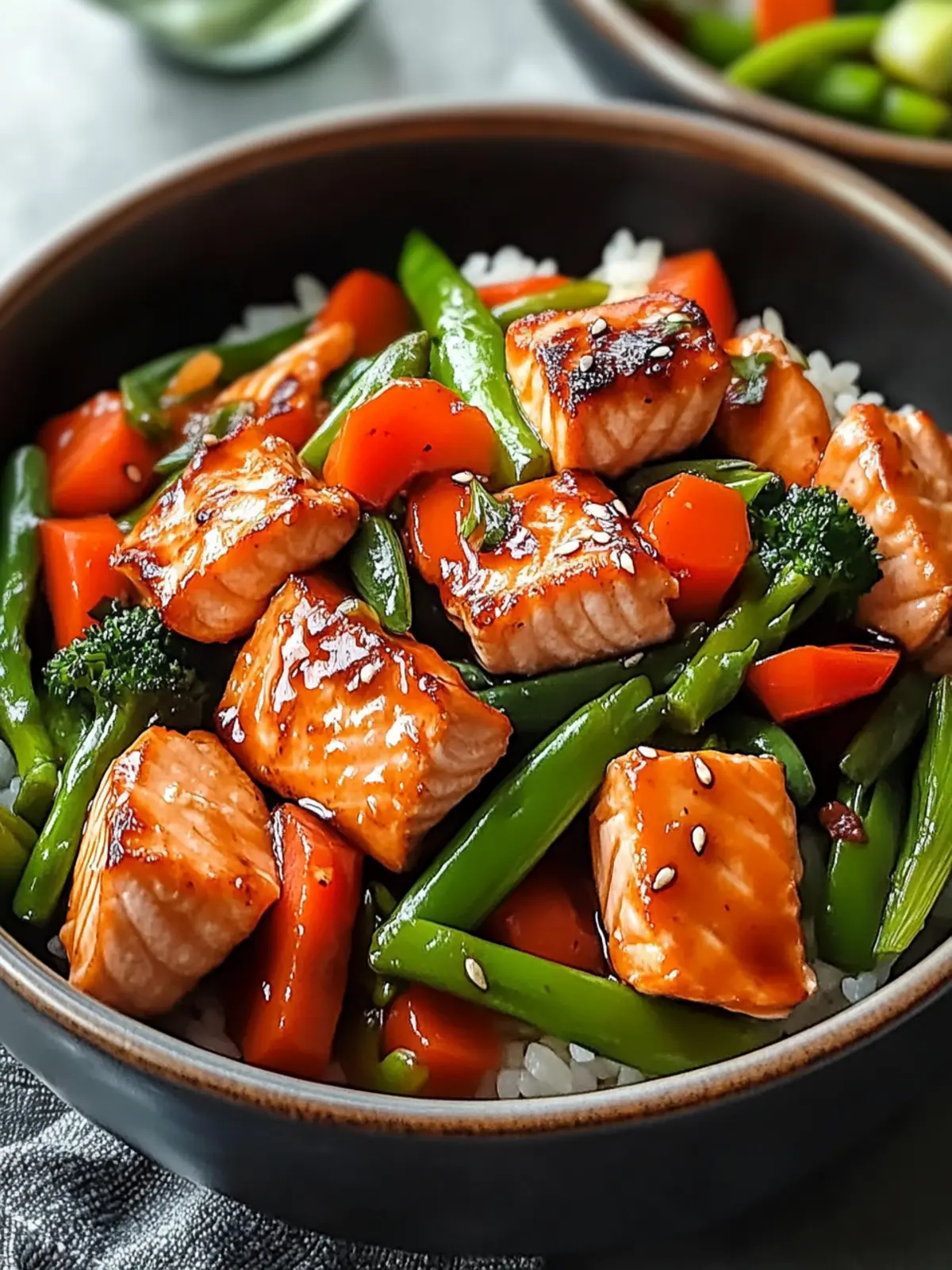 Savory Salmon Stir Fry