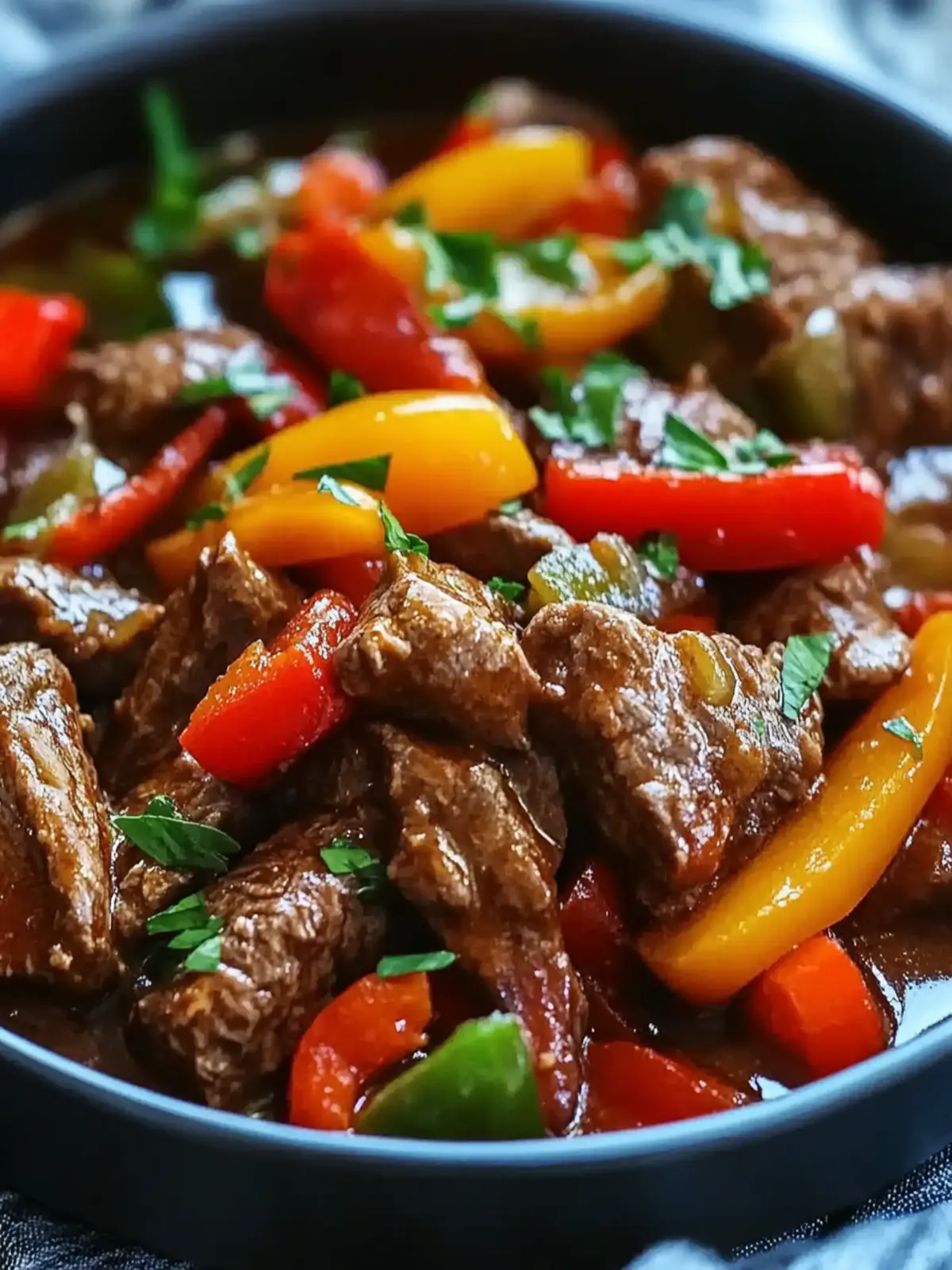 Easy Crock Pot Pepper Steak