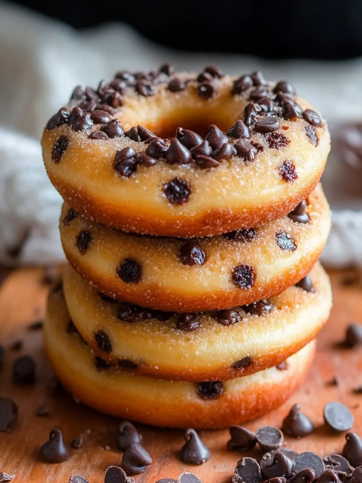 Chocolate Chip Pancake Donuts