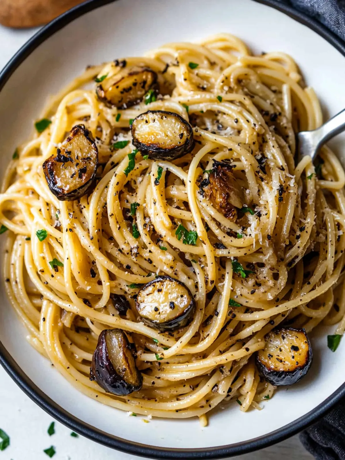 Black Garlic Pasta