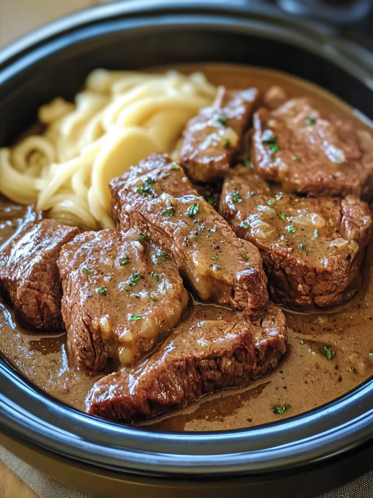 Easy Crock Pot Cube Steak