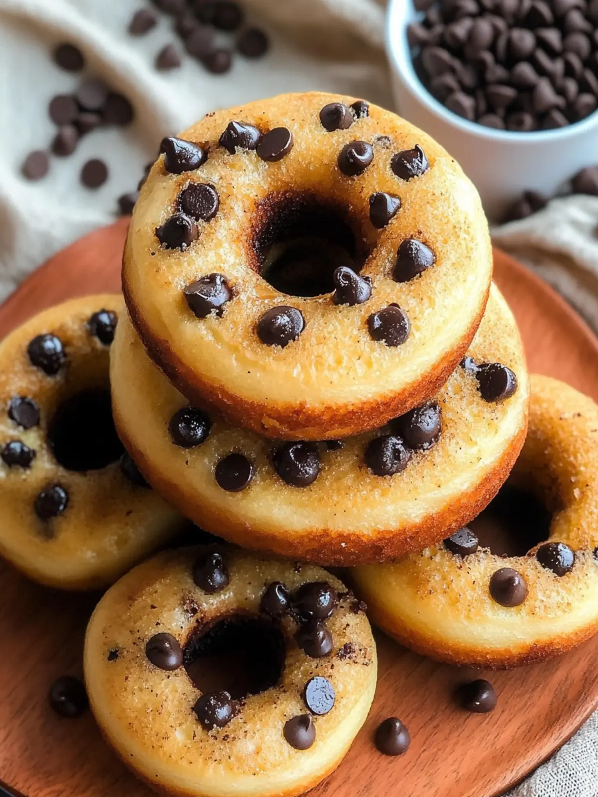Chocolate Chip Pancake Donuts