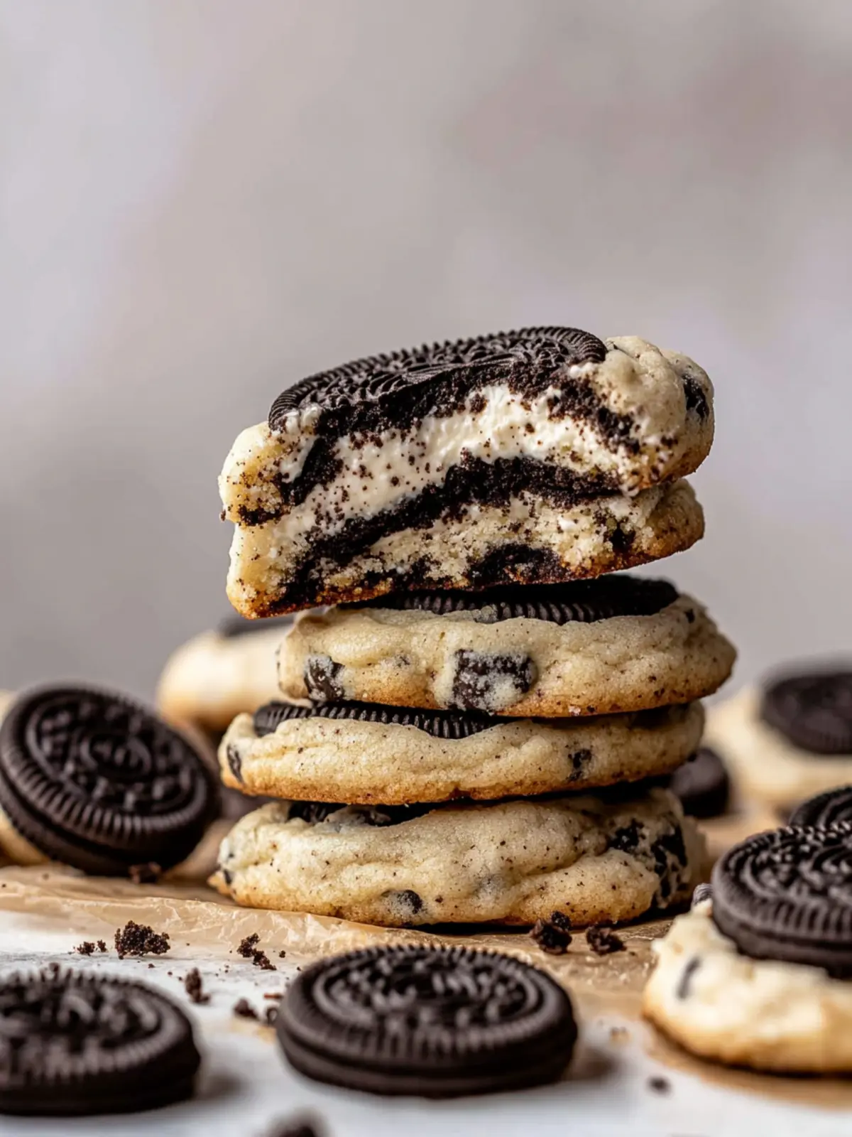 Oreo Cheesecake Cookies