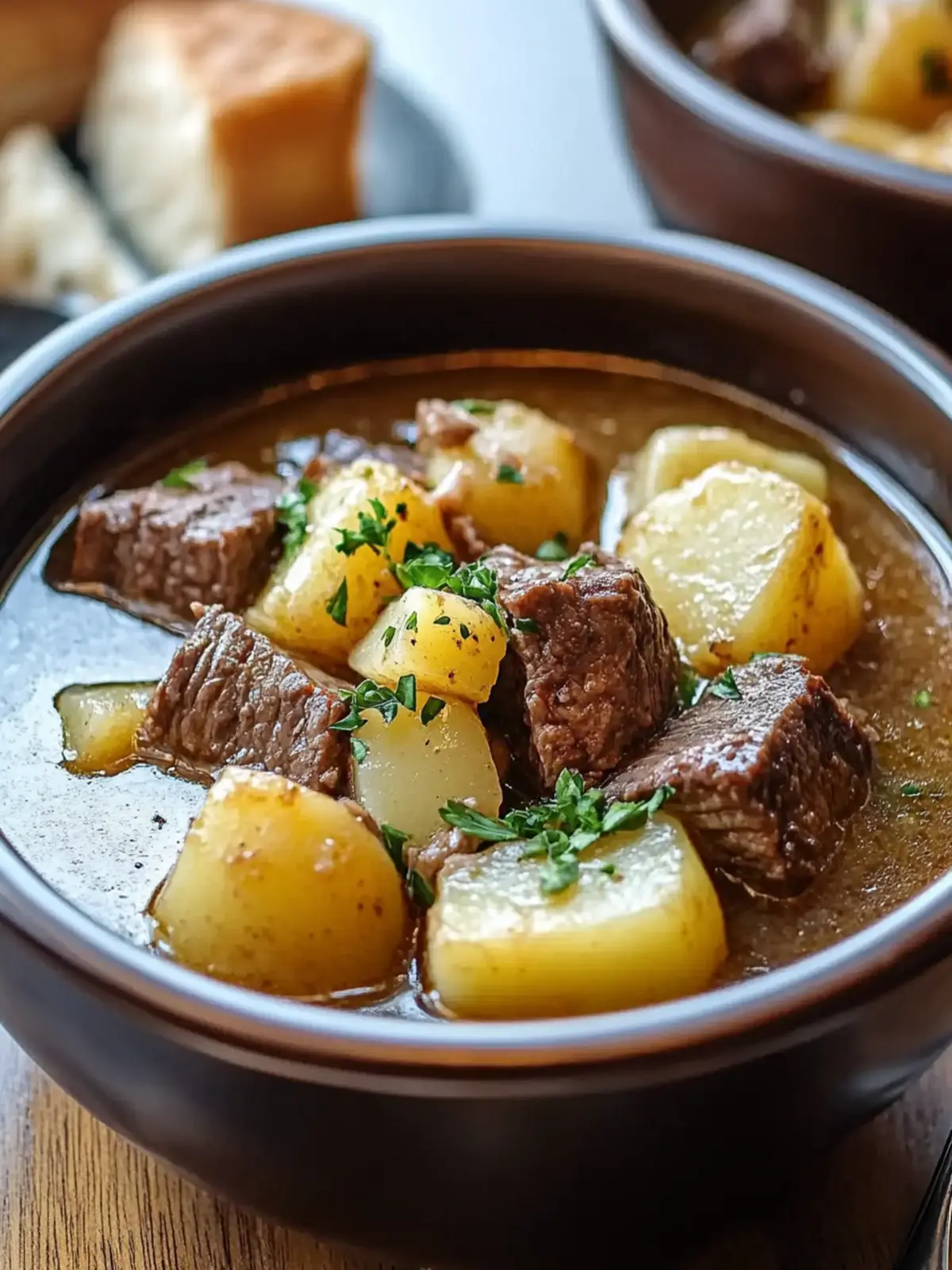 Slow Cooker Steak and Potato Soup