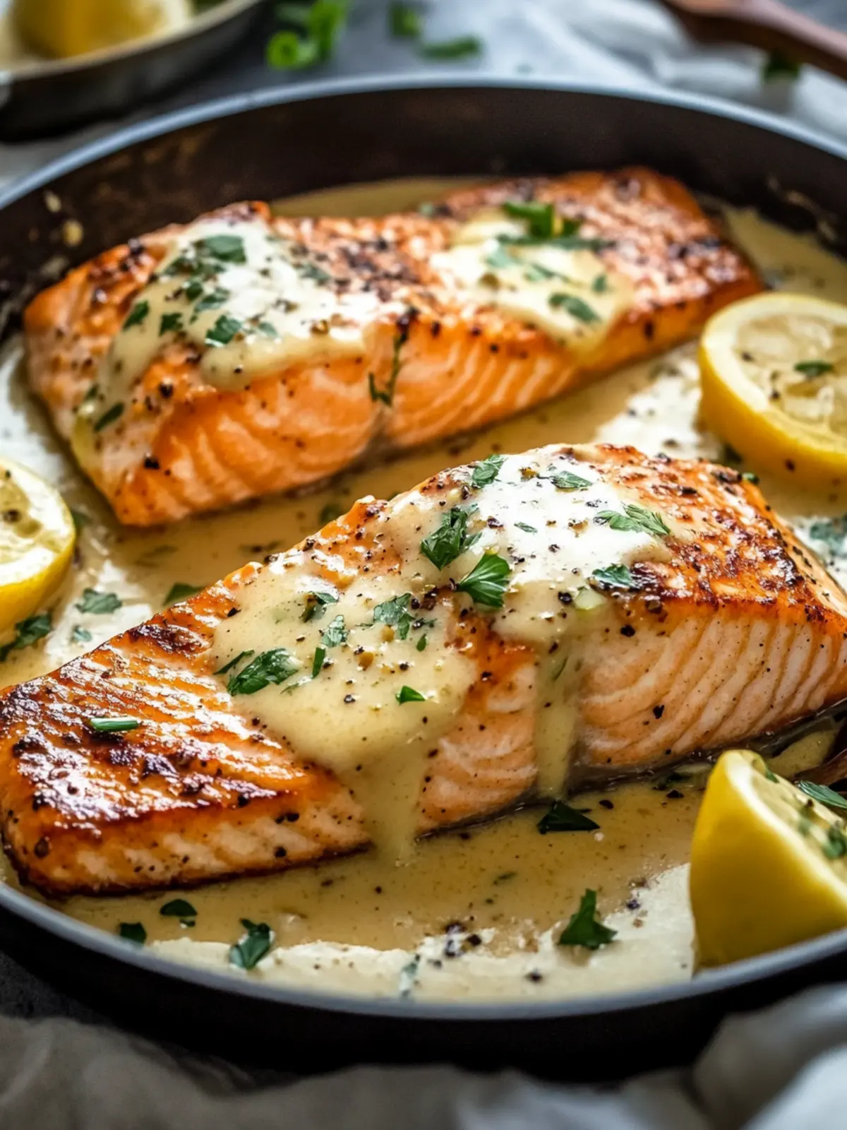 Quick Creamy Garlic Butter Salmon