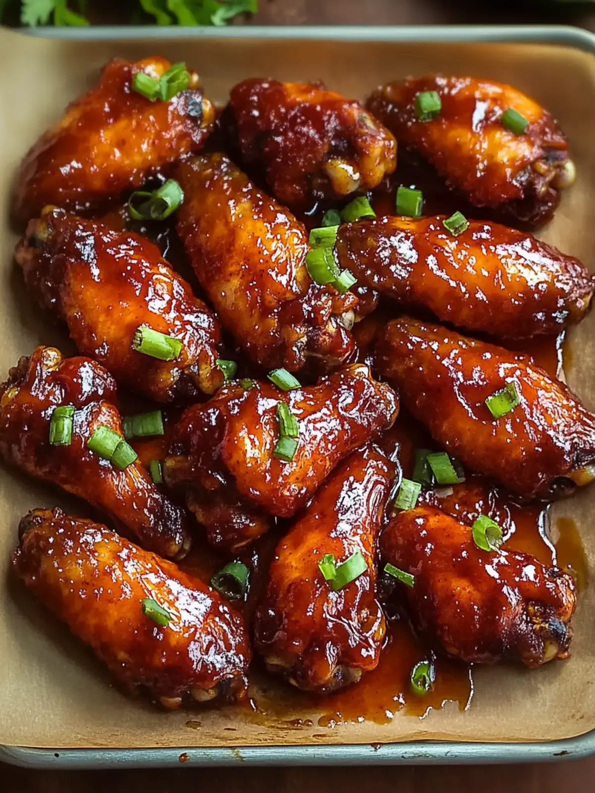 Easy Honey Barbecue Chicken Wings