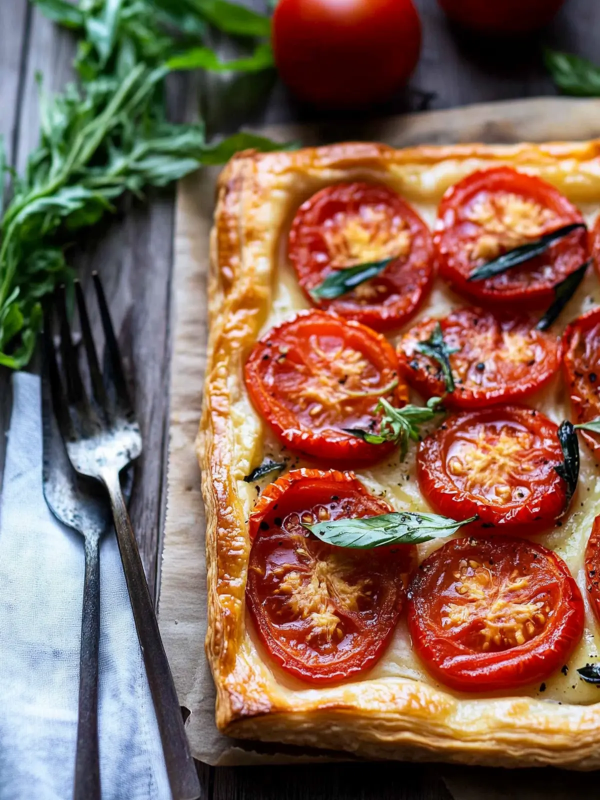 Puff Pastry Tomato Tart