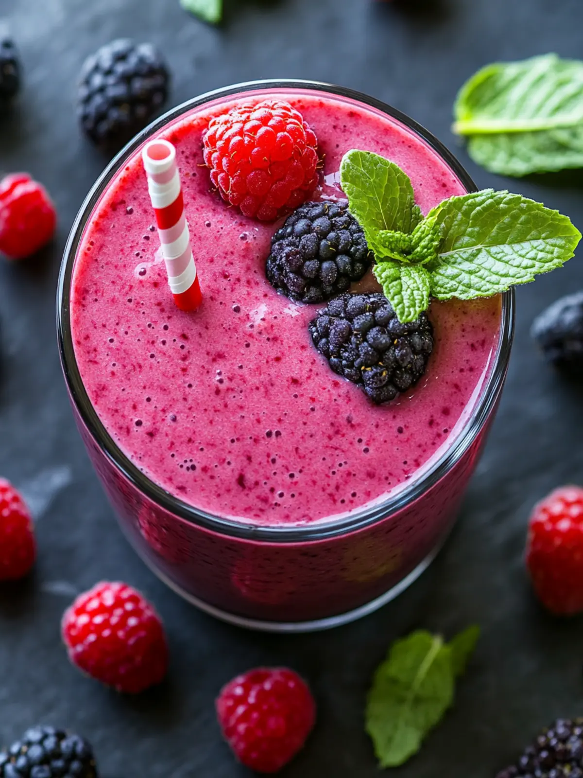 Berry Green Smoothie Delight
