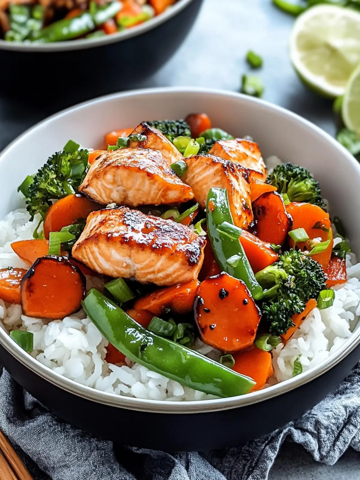 Savory Salmon Stir Fry