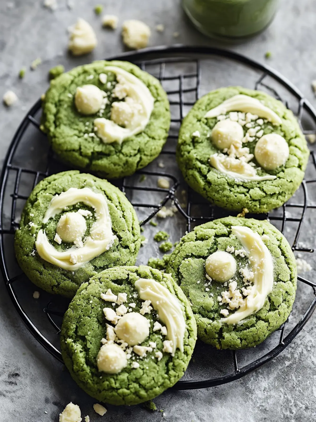 Matcha White Chocolate Cookies