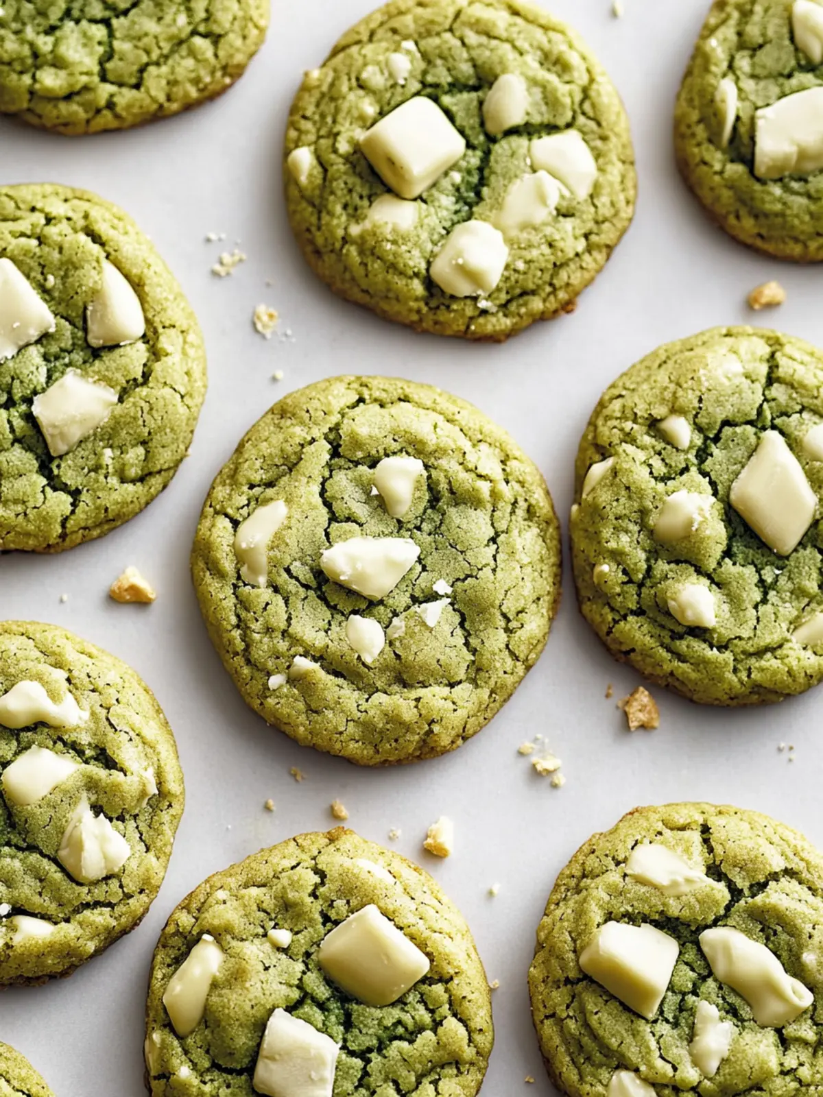 Matcha White Chocolate Cookies