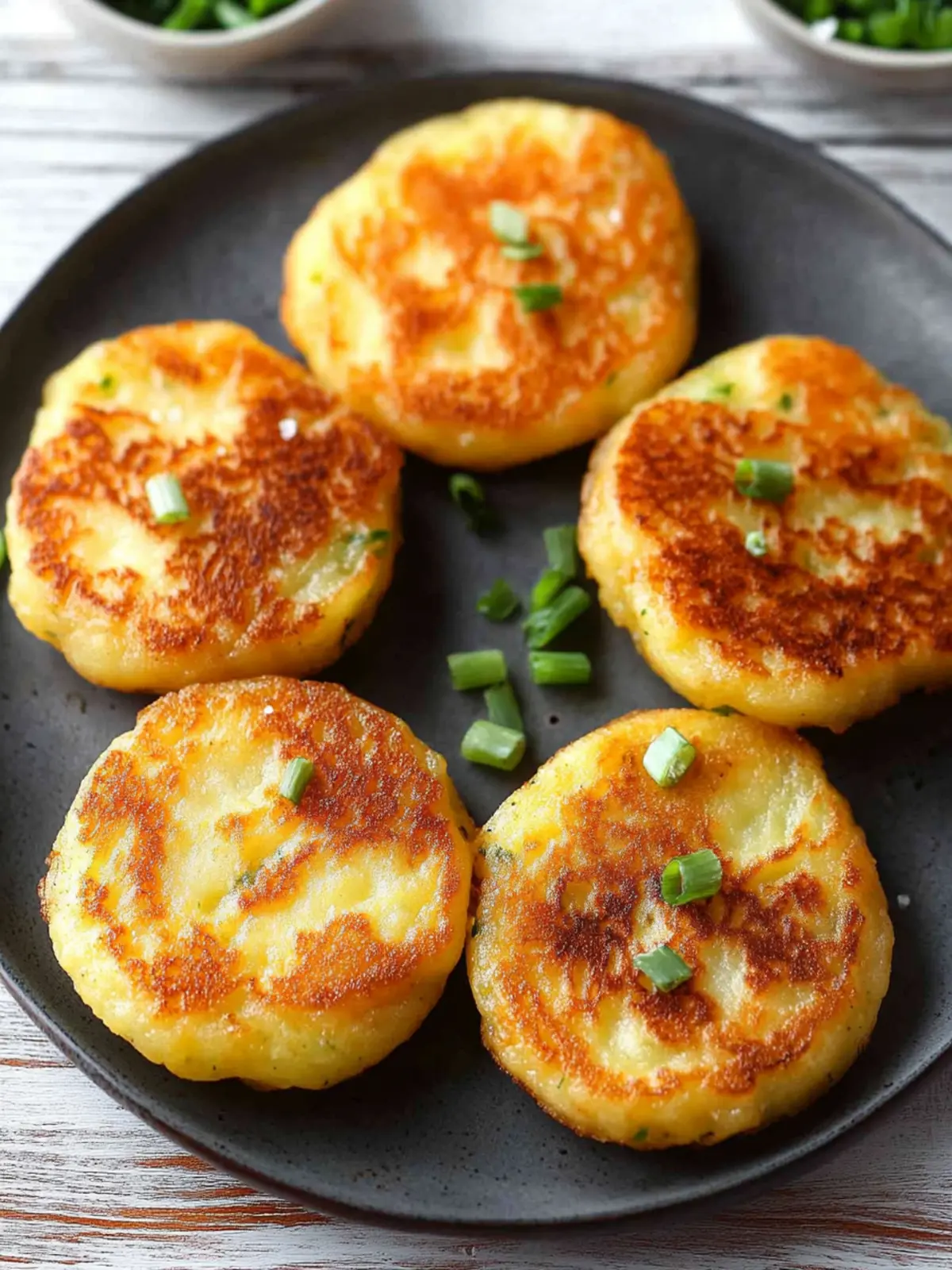 Korean Cheese Potato Pancakes