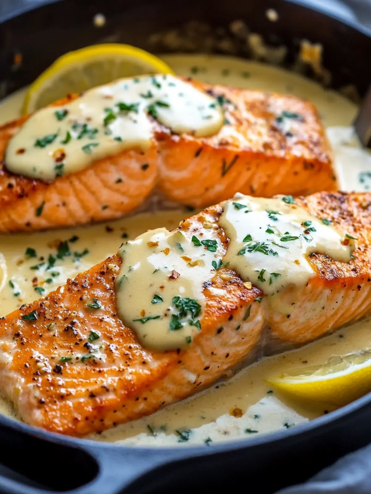 Quick Creamy Garlic Butter Salmon
