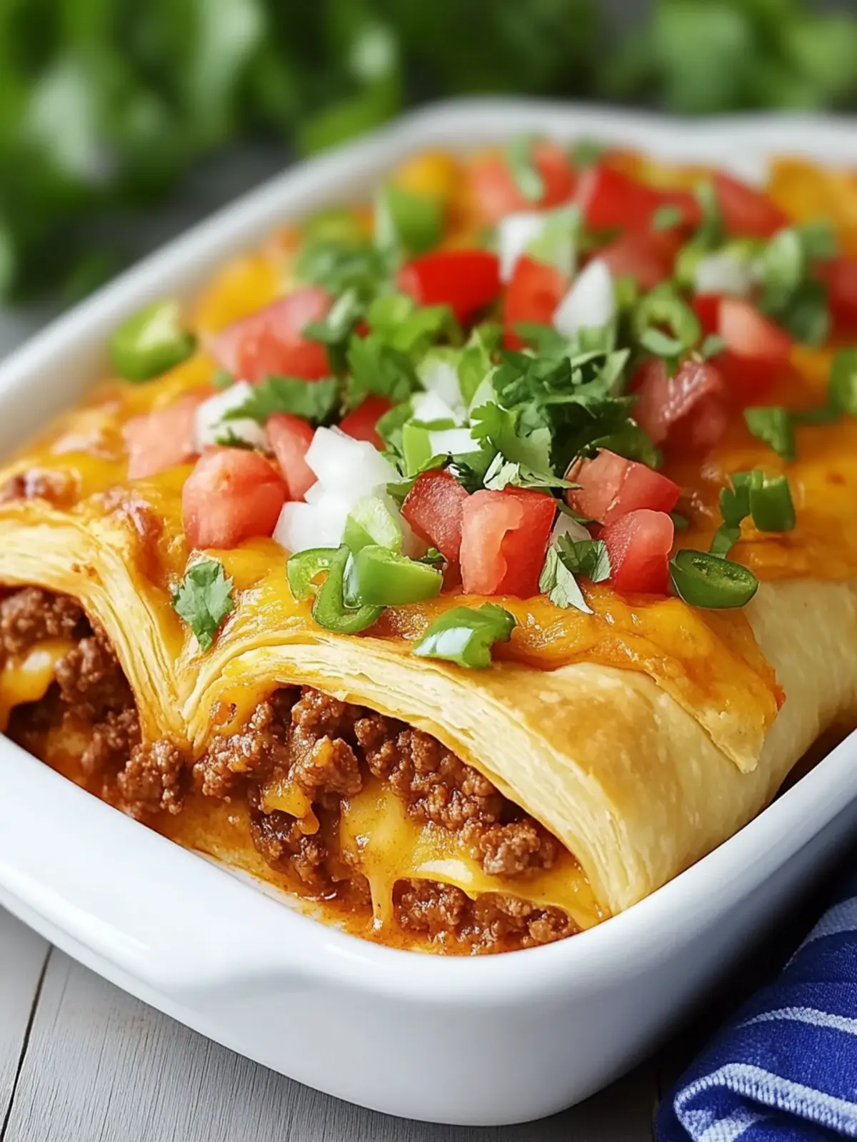 Ground Beef Crescent Roll Taco Bake