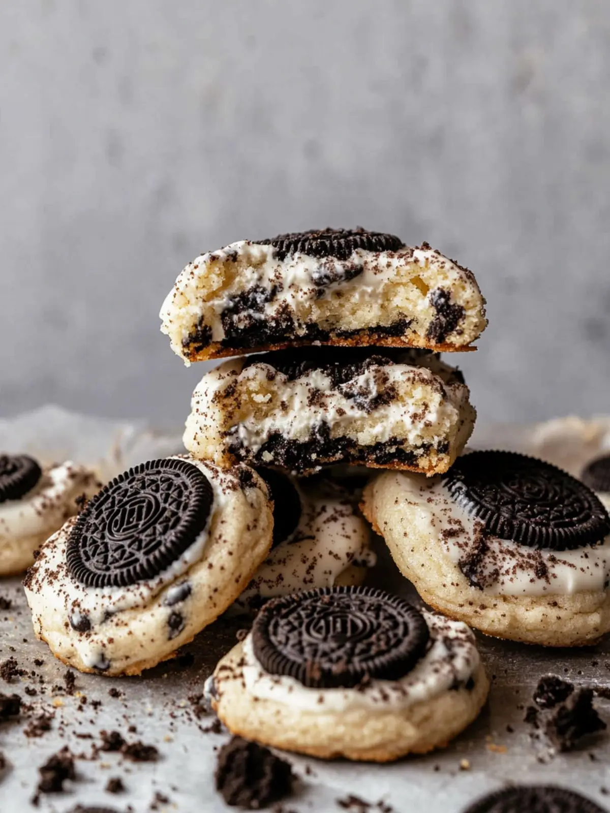 Oreo Cheesecake Cookies