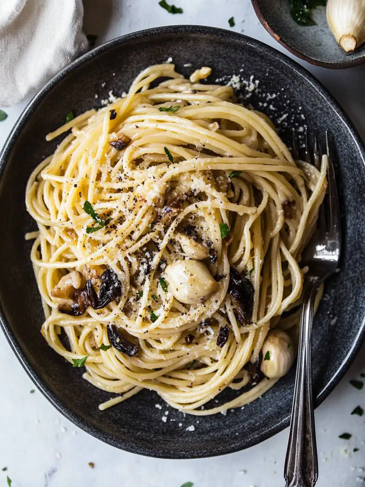 Black Garlic Pasta