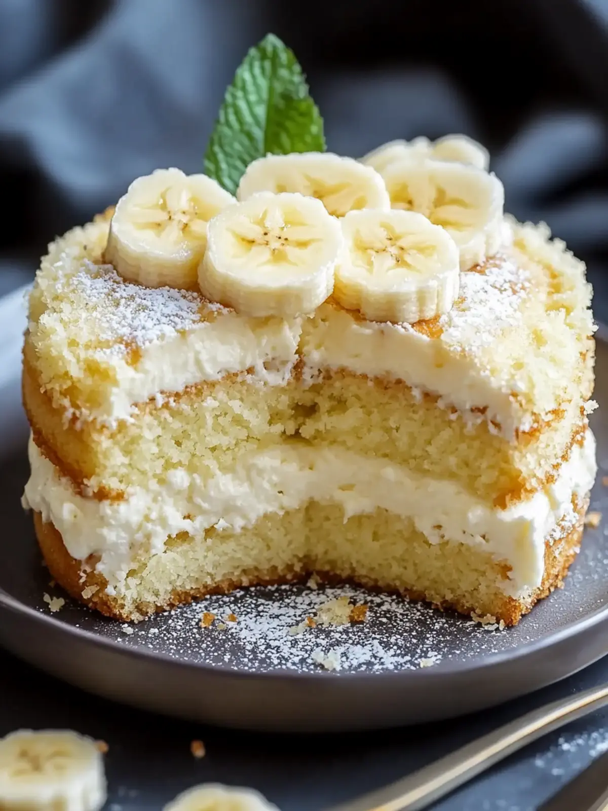 Easy Banana Magic Cake