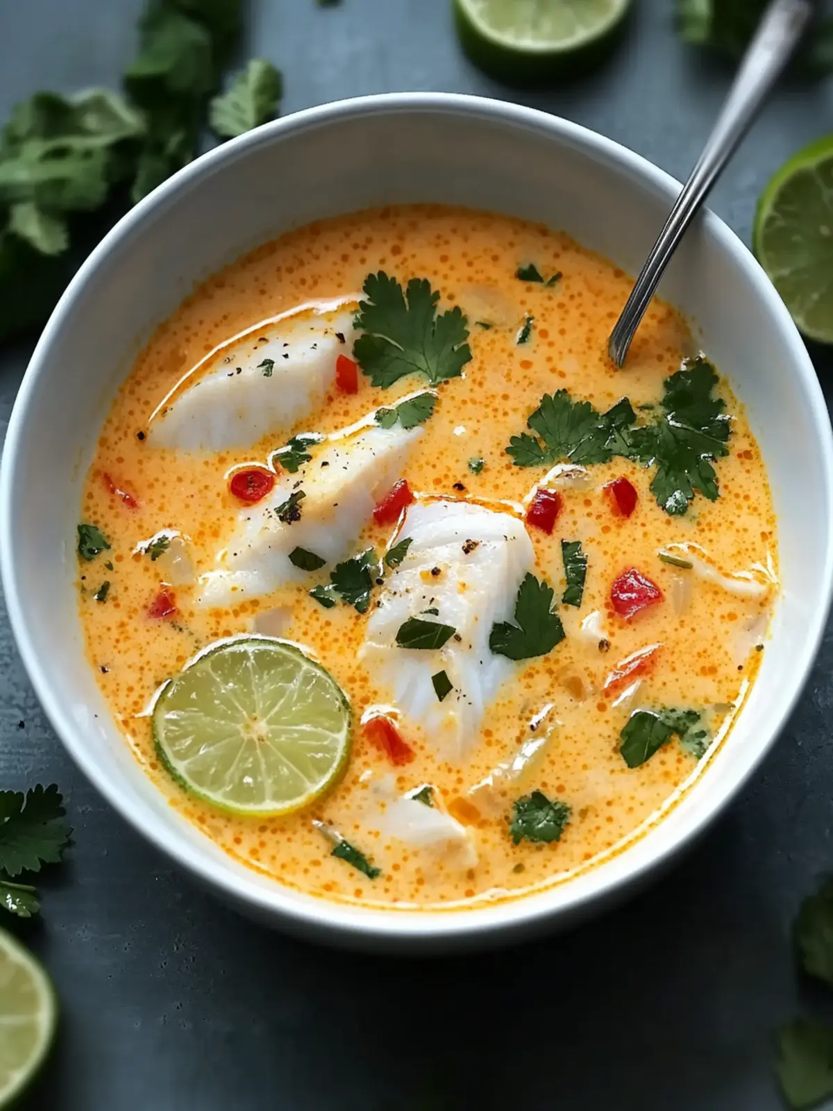 Easy Coconut Lime Fish Soup