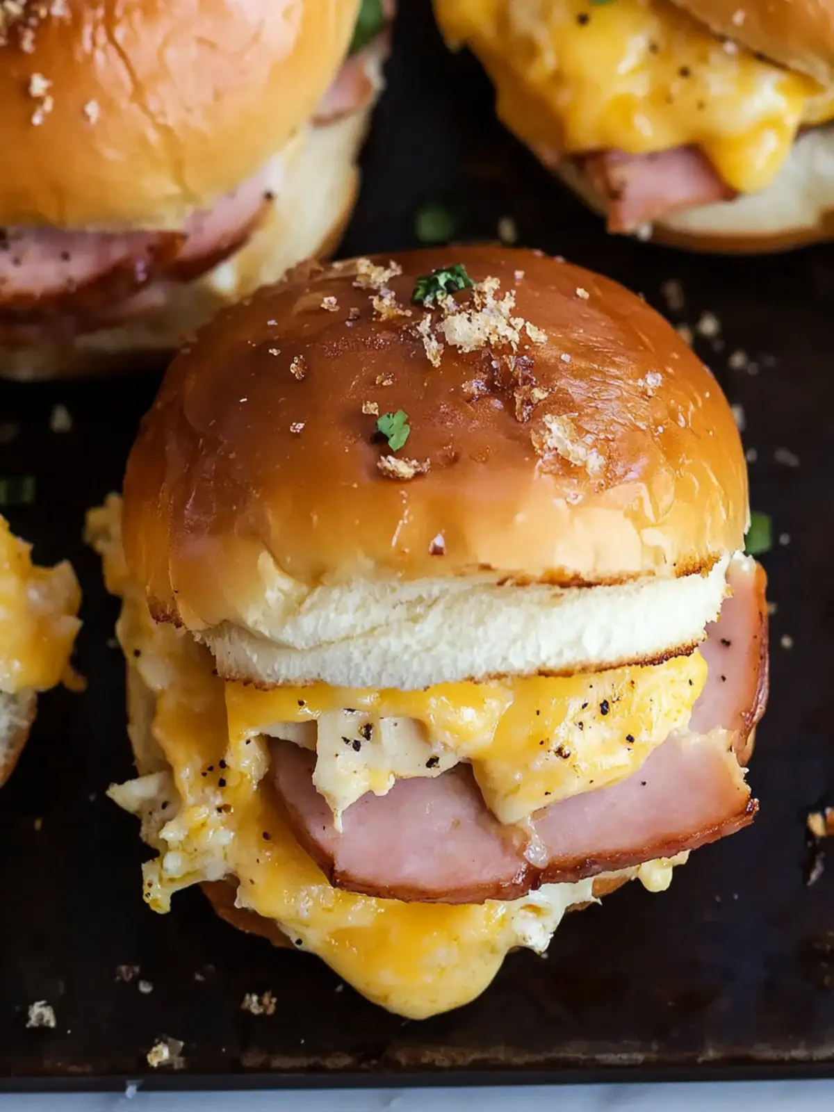 Ham And Cheese Breakfast Sliders