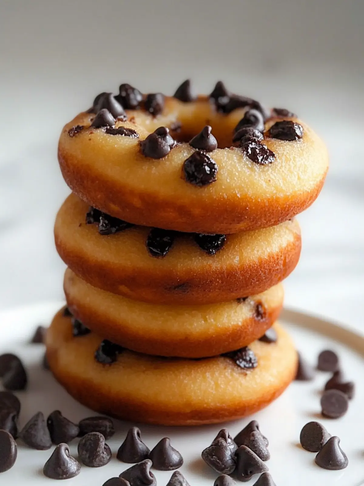 Chocolate Chip Pancake Donuts