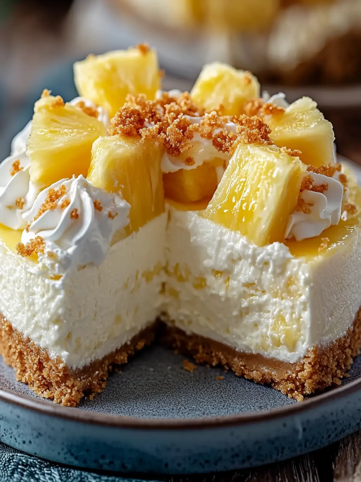 Creamy Pineapple Cheesecake