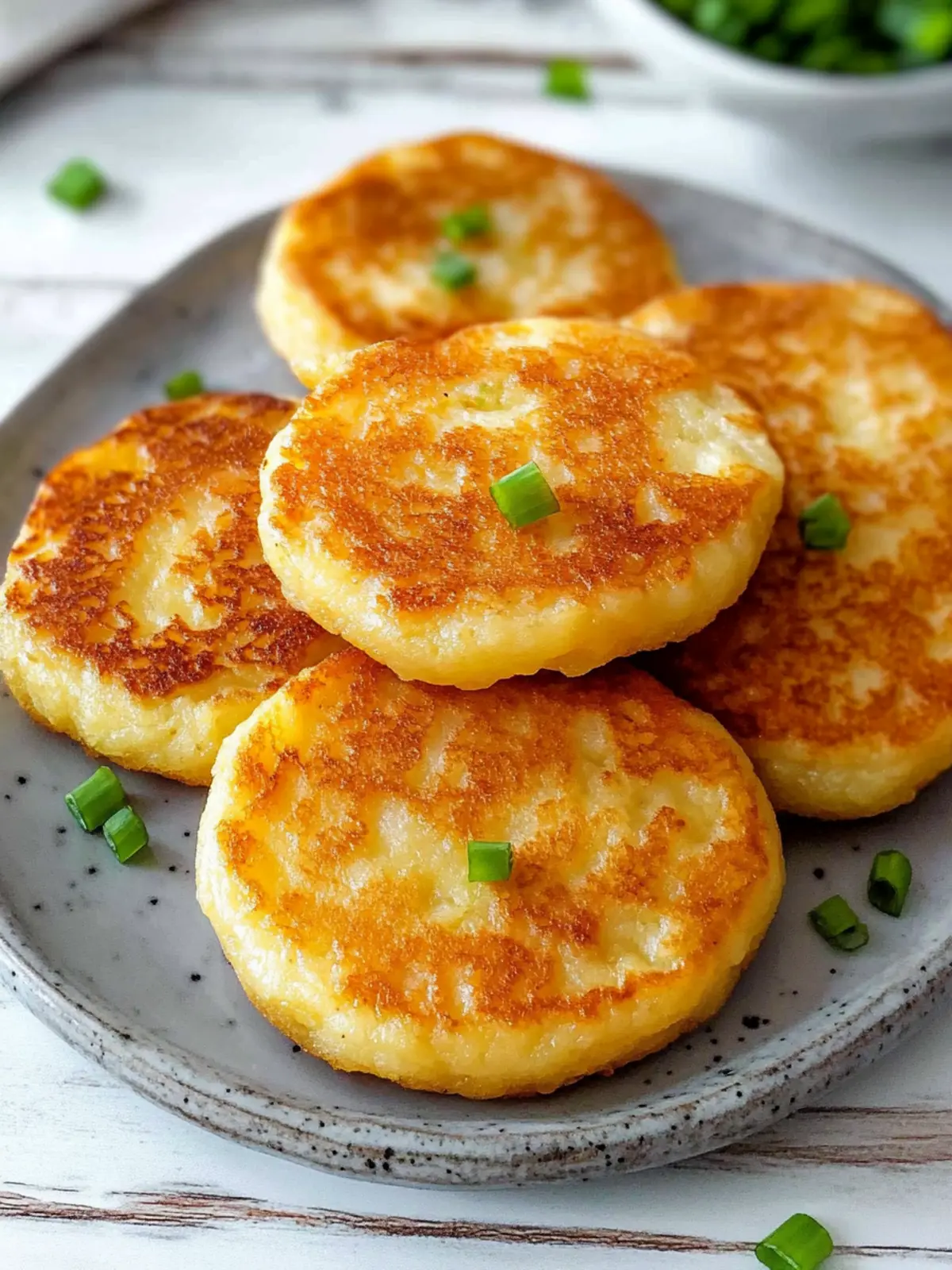 Korean Cheese Potato Pancakes