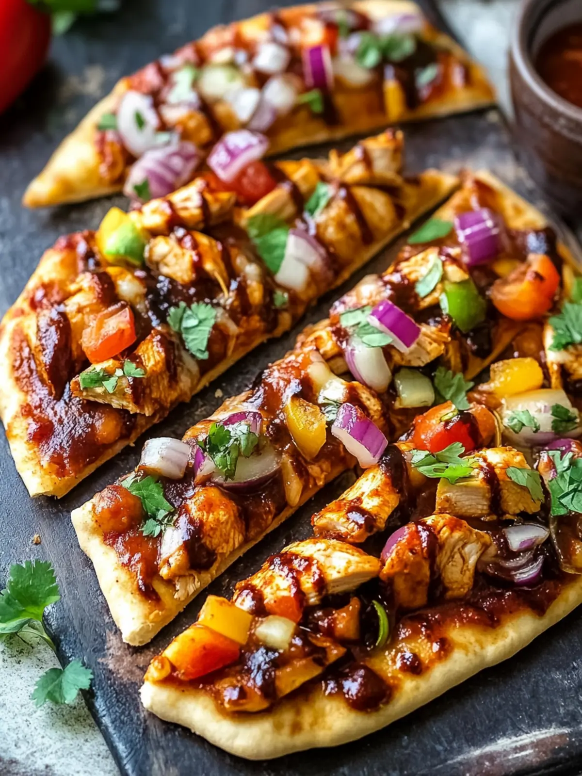 BBQ Chicken Flatbread Pizzas