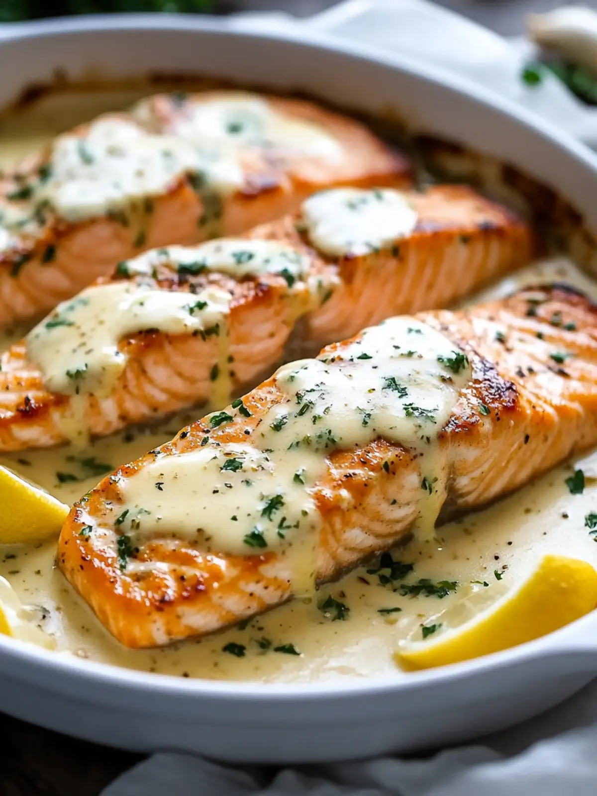 Quick Creamy Garlic Butter Salmon