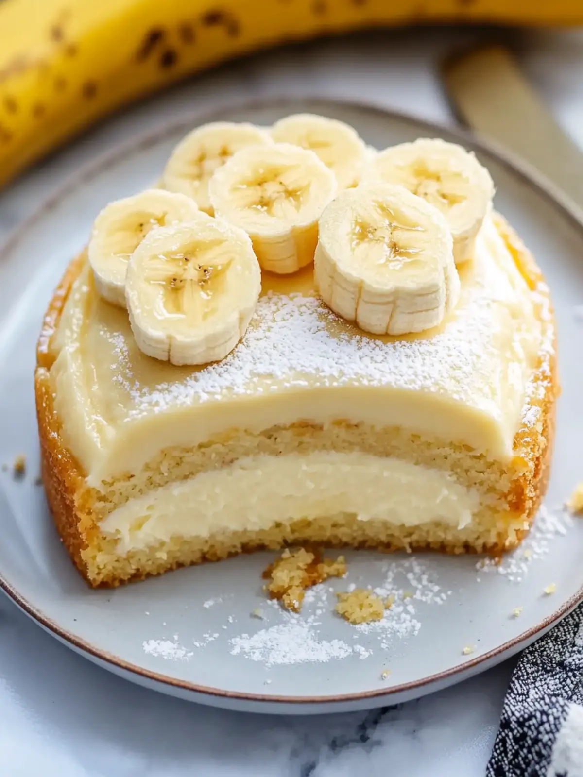 Easy Banana Magic Cake