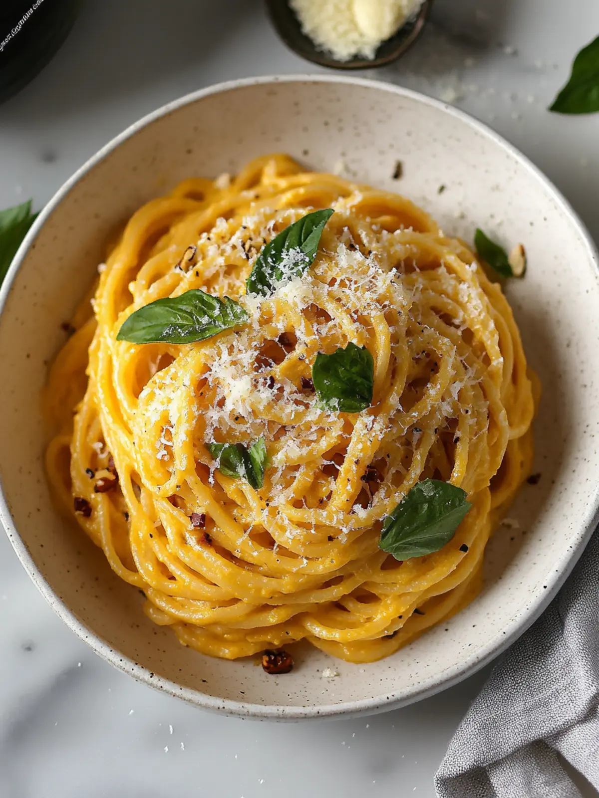 Creamy Butternut Squash Spaghetti
