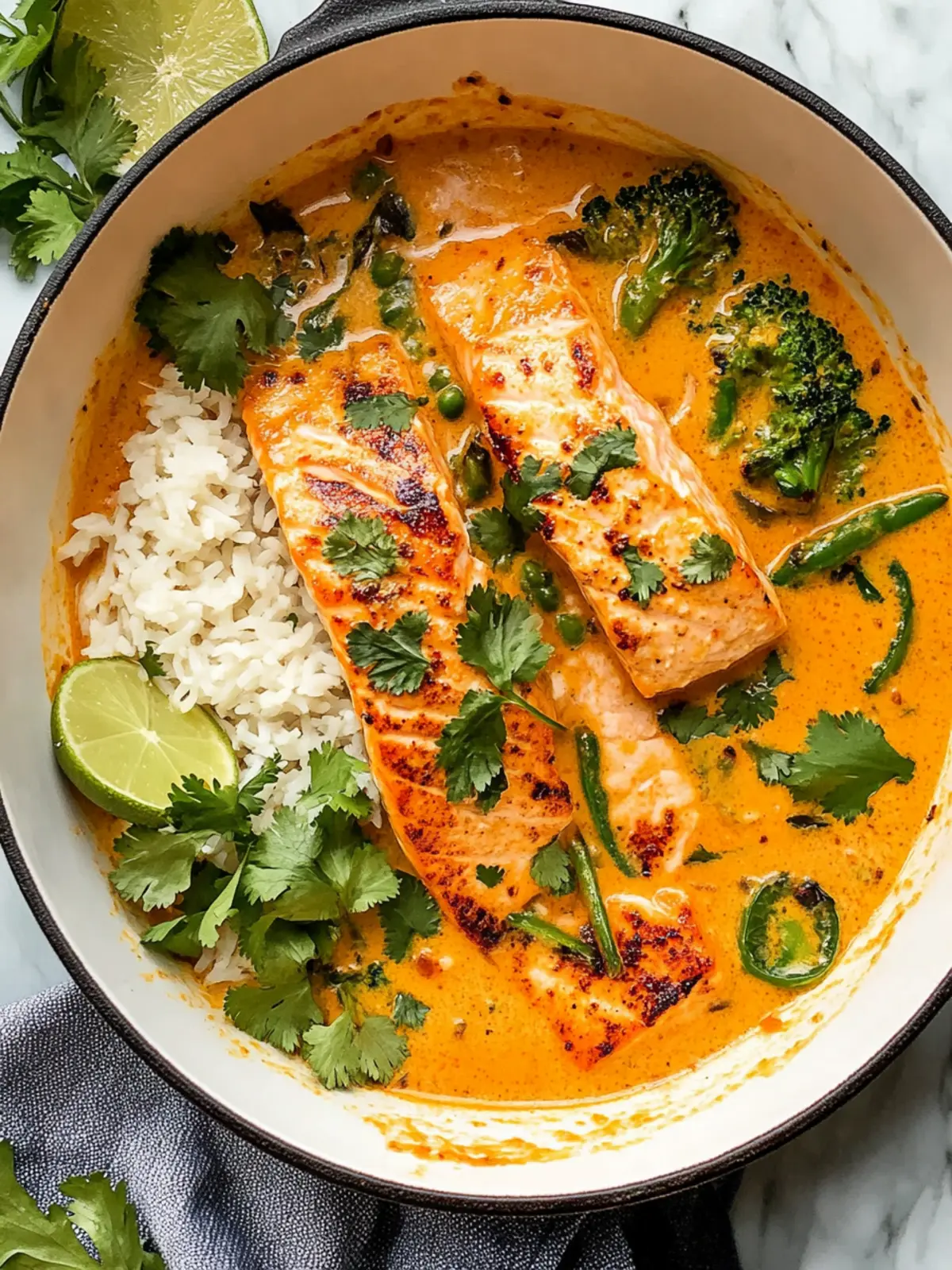 Salmon Coconut Curry (Thai Inspired)